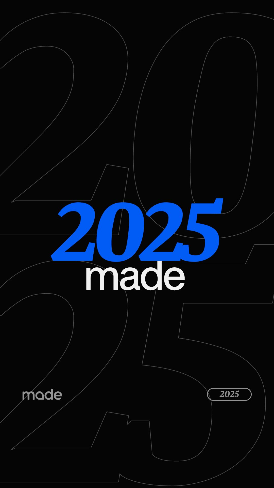 2024 foi um marco na nossa história.
Gratidão a todos que fizeram parte dessa jornada incrível!
Bem-vindo, 2025. Estamos prontos para inovar ainda mais.