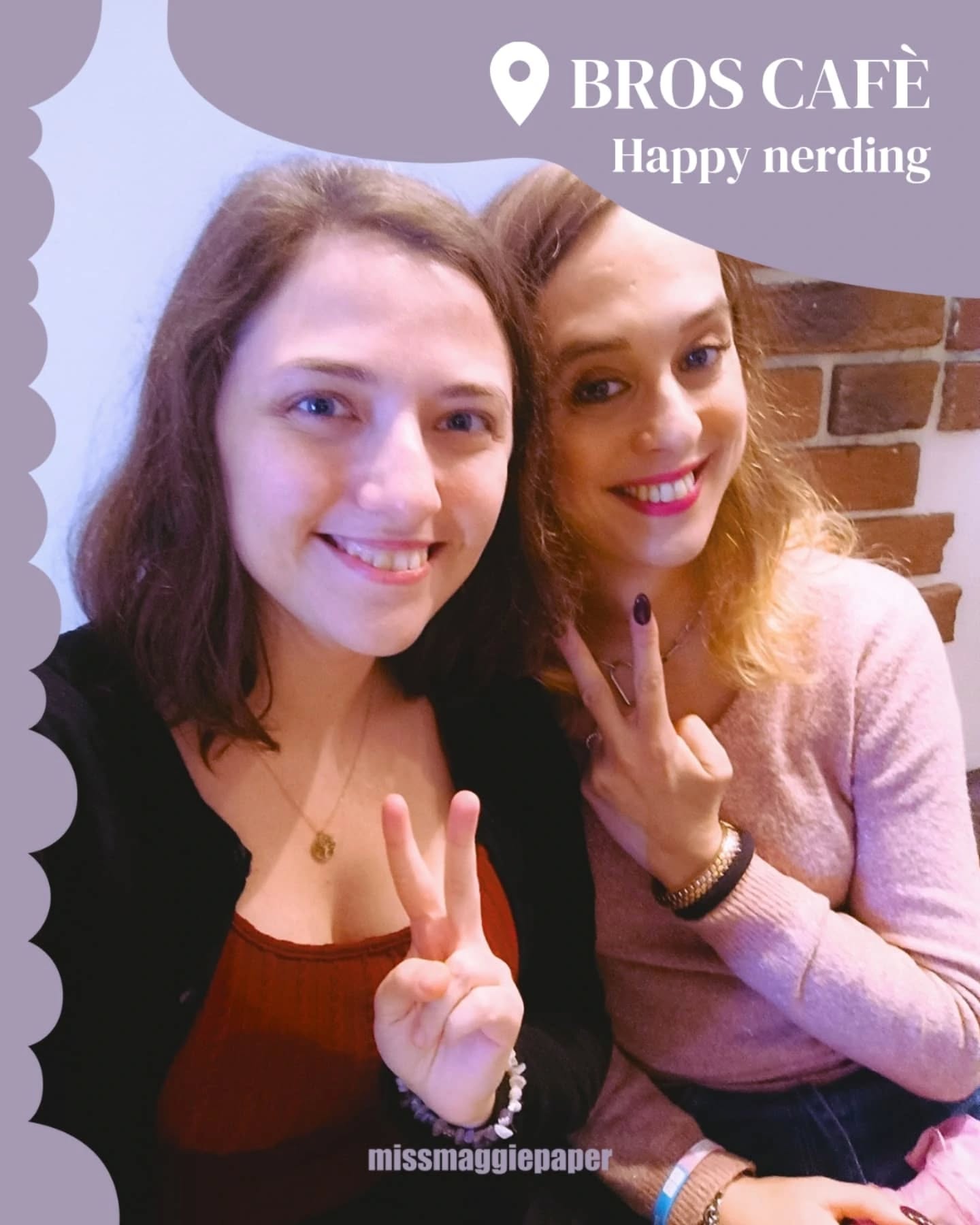 Circondate da una calda atmosfera familiare, ci siamo godute una bevanda calda nel locale monzese @broscafemb. ❤️🎮
A primo impatto mi sono sentita a casa, circondata da arredi e oggetti che richiamano la cultura nerd che amo, ma ad avermi colpita ancora di più è stata la gentilezza e accoglienza dei proprietari, Claudio e Walter.👾
Un locale piccolino, ma dal grande cuore.🏳️🌈🏳️⚧️
Lo consiglierei a chiunque, nerd o non.
Ps: la cioccolata calda era buonissima! 🤤☕
#broscafé #monza #localinerd #nerding #videogames #anime #popculture #manga #films #accoglienzatop