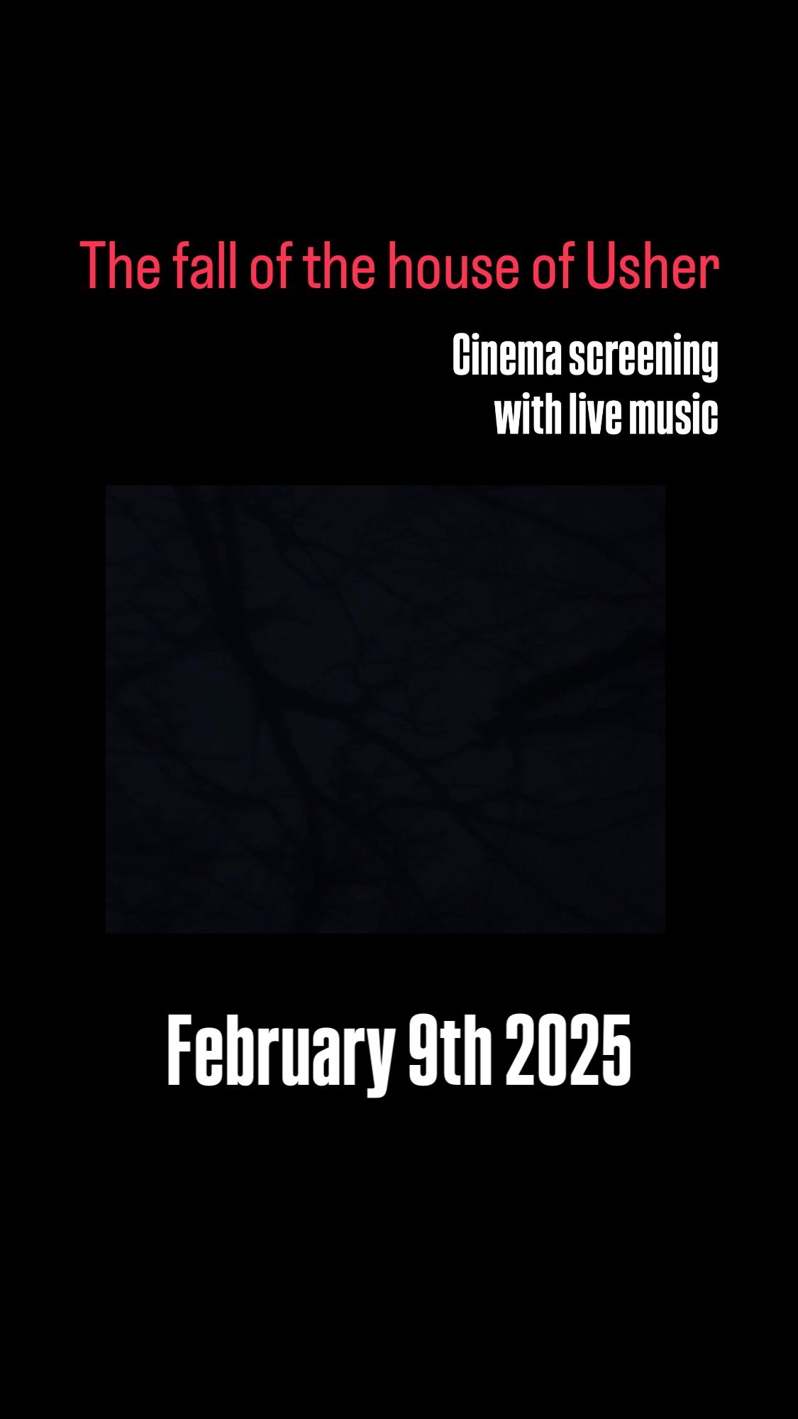 “The Fall of the House of Usher”
Cinema screening with live music composed and performed by Augustin Viard
A film by Jean Epstein
February 9th 2025
15h
Venue:
L’Ecran, Saint Denis, France
#ondesmartenot #martenot #onde #cinema #soundtrack #live #music #performance #vintage #usher #epstein #saintdenis #france #edgarallanpoe
