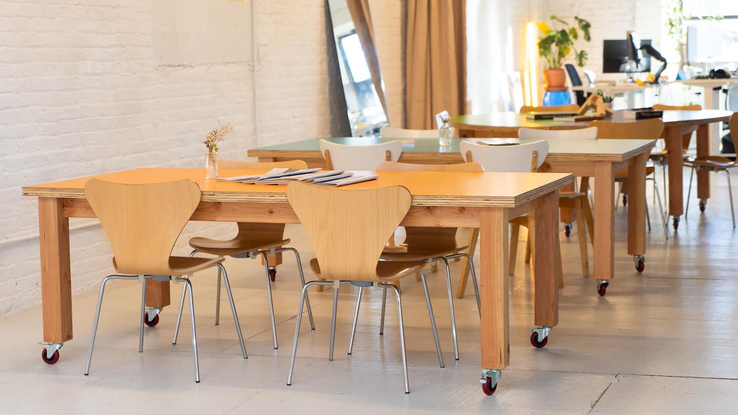 Had a great time collaborating on these co-working tables for a community space in Brooklyn! 🧡🩵💜💚
#pathdesign #pathdesignco #followyourpath #woodworking #customfurniture #customwoodworking
