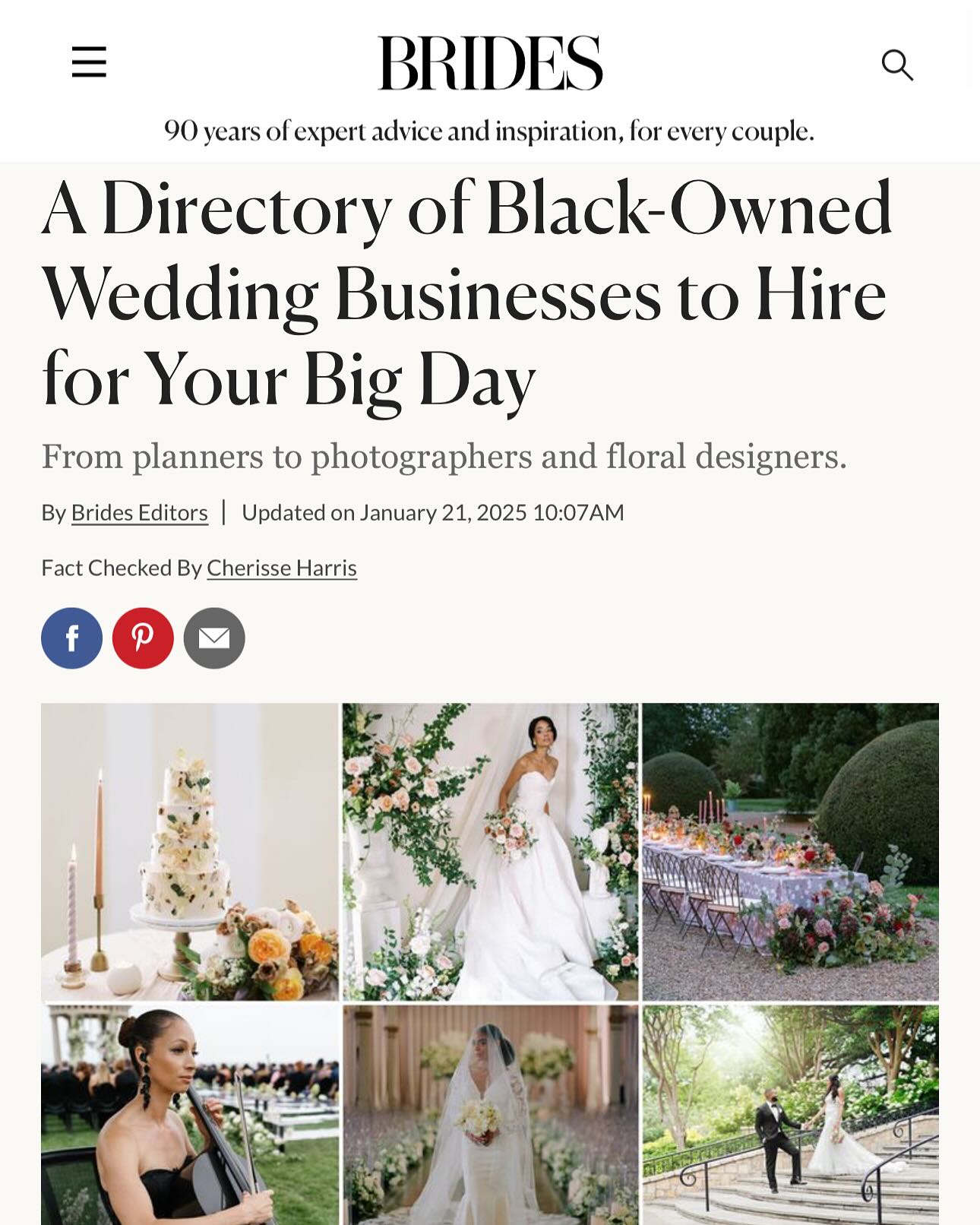 Thank you, @brides, for the incredible honor of being featured in your directory of Black-Owned Wedding Businesses to Hire for Your Big Day. In today’s challenging economic climate, recognition like this means the world to small businesses like ours. We’re proud to celebrate love, creativity, and excellence alongside such inspiring businesses. #BlackExcellence #WeddingDesign #Gratitude #DesignsbyOochay #floraldesigner