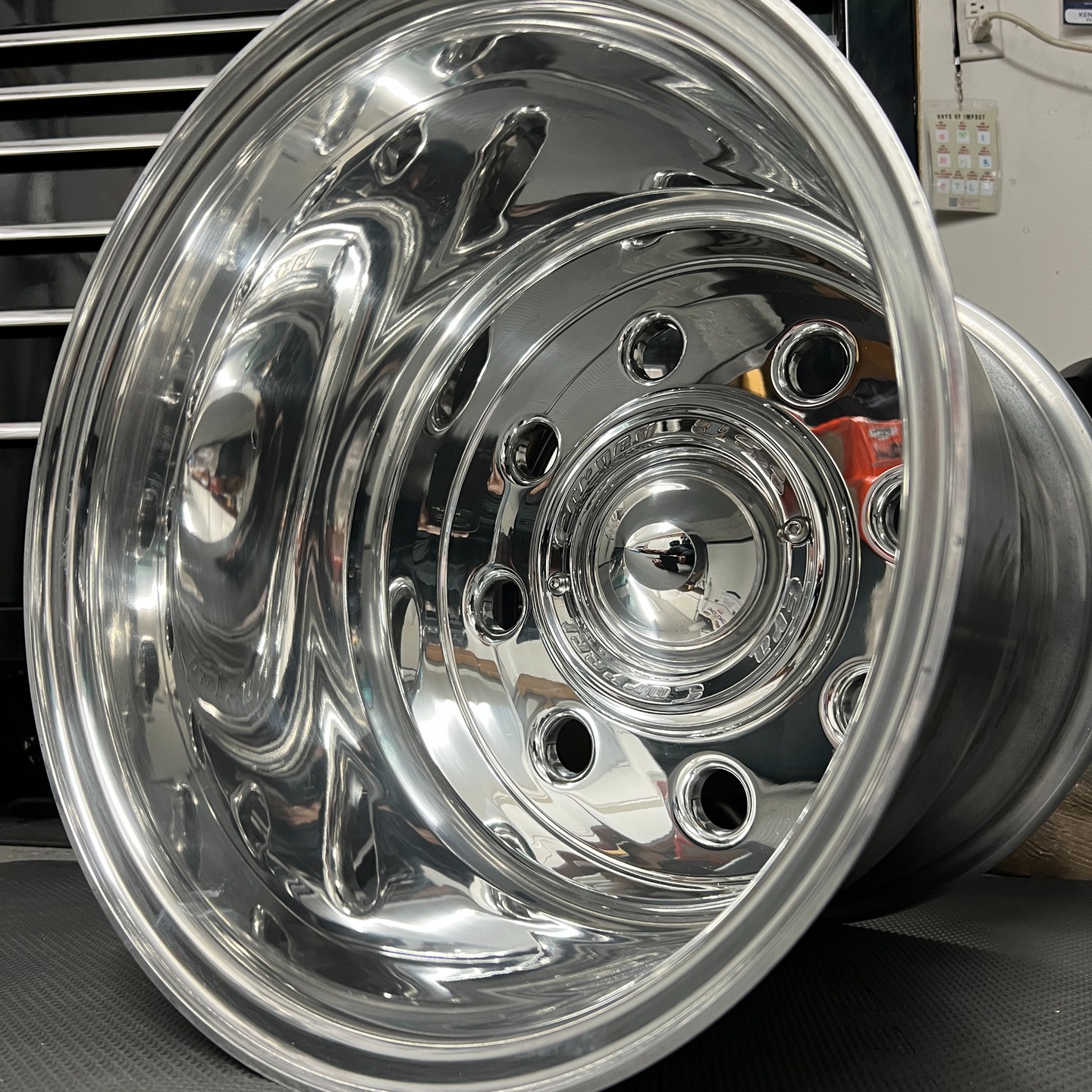 New Super Single Alpha wheel, pictured is 15x14, 3.5" backspace, 6x5.5 bolt pattern. Forged, American made. For sizes and pricing contact @era_correct_forged_wheels