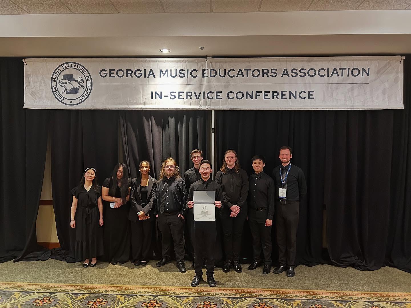 Proud of the Chamber Orchestra students who premiered Lucas Pham’s composition contest winner, “A Soldier’s Siren!” Great to have some UG alums see the show too!