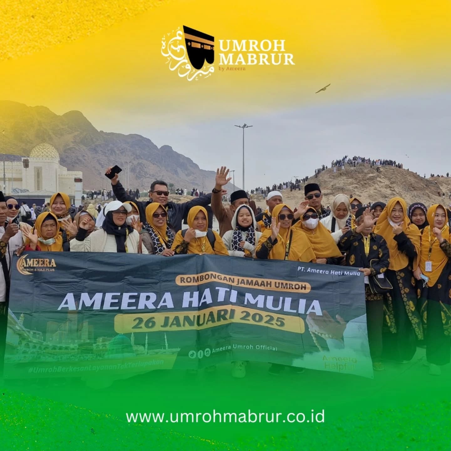 >>>
Rombongan Jamaah Umroh Keberangkatan 26 anuari 2025
----------------------------------------------
PT. Umroh Mabrur Indonesia
Telpon / Whatsapp : 0859 35000 700
Operated by PT. Ameera Hati Mulia
SK Kemenag No.U.432 Tahun 2021
#umrohmabrur #umroh #umrohmurah #umrohhemat #umrohpromo #haji #hajikhusus #hajifuroda #makkah #madinah #jeddah #umrohbackpacker #umrohplus #hajiindonesia #umrohindonesia #semuabisaumroh #umrohramadhan