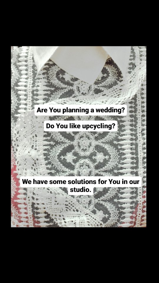 #upcyclingweddingdress #deadstocklaces #klarazidkova