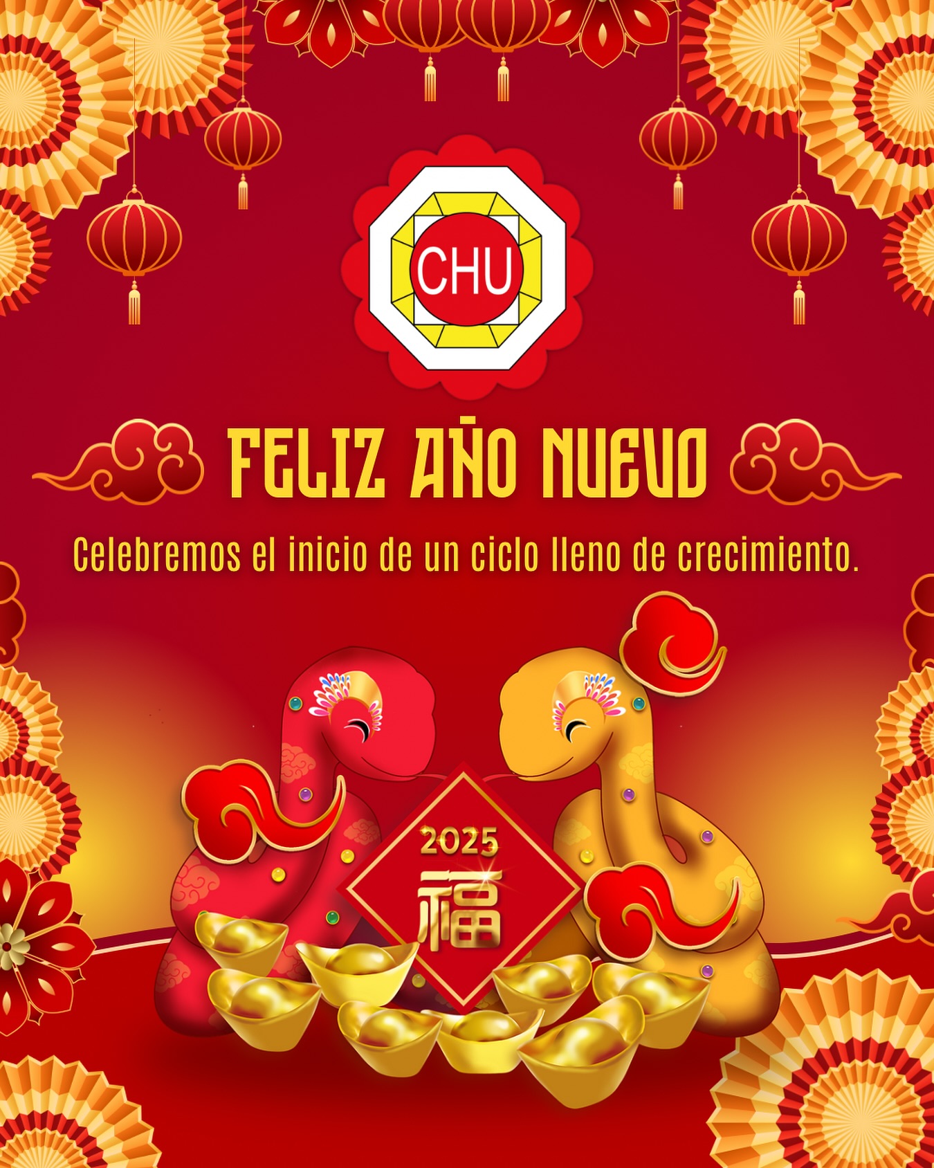 🏮🐍En Cia. H.A. Universal S.A., celebramos este nuevo comienzo con gratitud y optimismo✨, deseándote un año lleno de oportunidades y buenos momentos. ¡Sigamos avanzando juntos! 🎊🙌
#ciahauniversal #añonuevochino #a