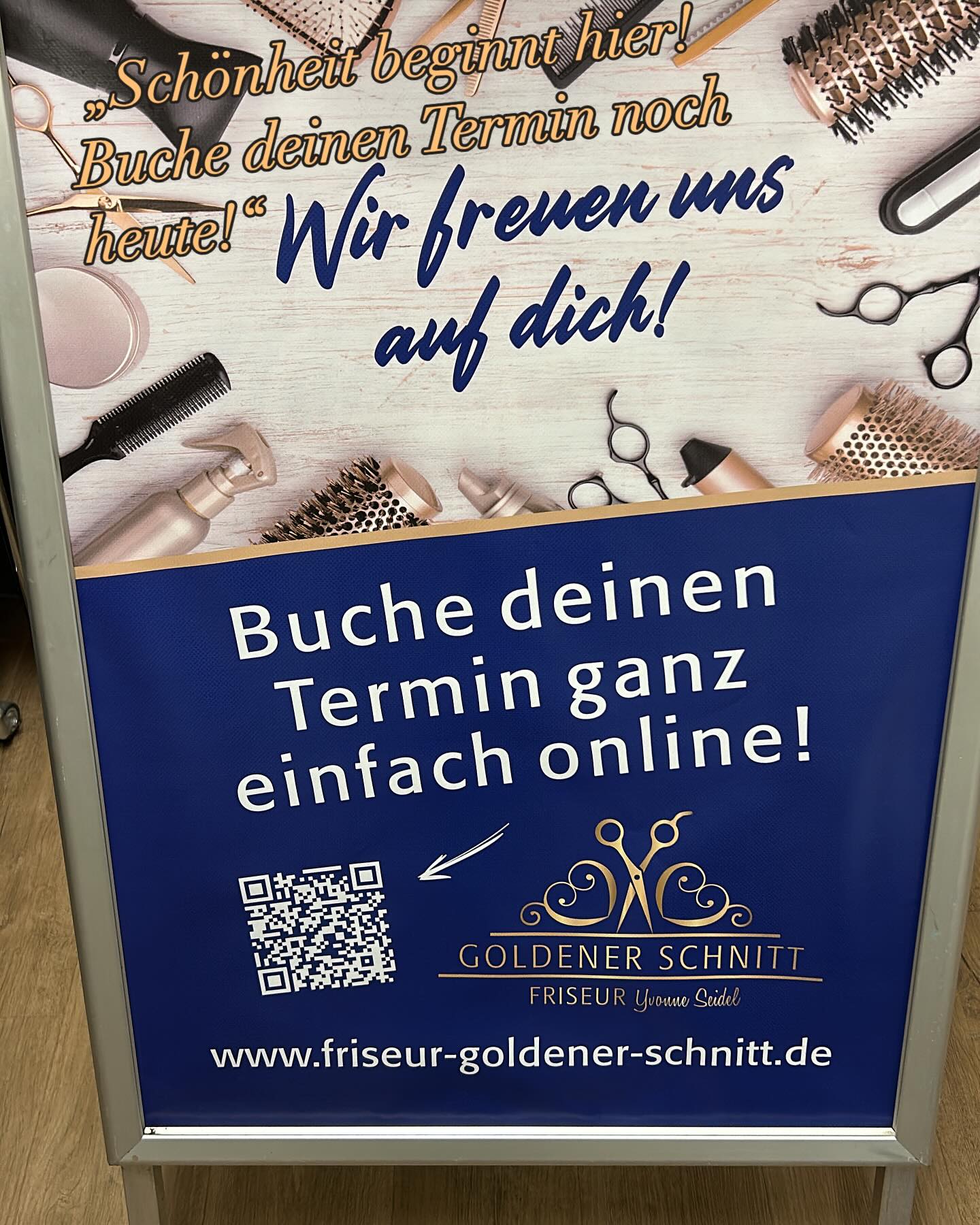 „Schönheit beginnt hier! Buche deinen Termin noch heute!“