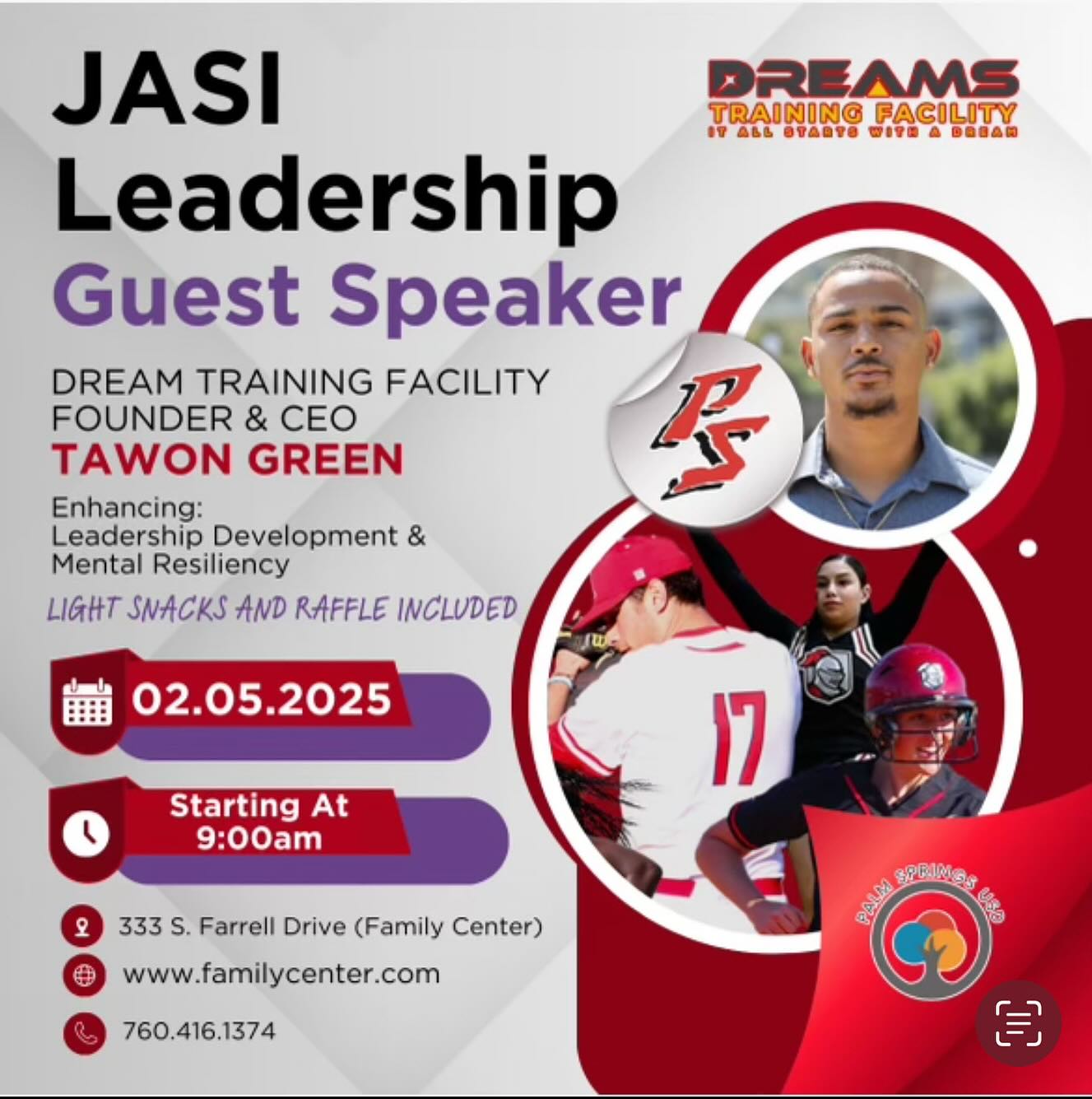 Peace Dreamers, I set a goal for myself to be in schools by the end of January.
Typically it takes time to make a contract happen. Sometimes weeks, months, years. At Dreams we don’t focus on the timeline.. We just keep Dreaming & wake up everyday chasing that dream 💯
Palm Springs USD WHAT UP!! 🔥
Dreams Training Facility - It all starts with a dream
#Keepdreaming