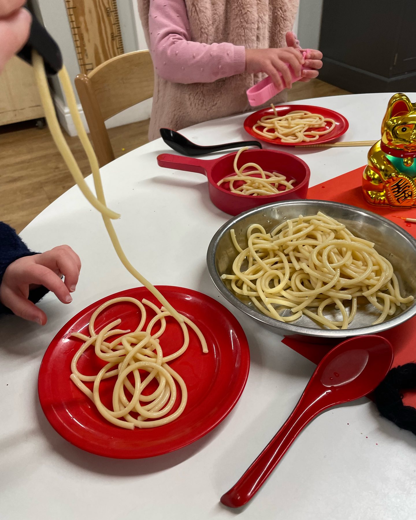 We have been enjoying using chopsticks 🥢 this week and have been looking at the year of the snake 🐍 we can slither like them.