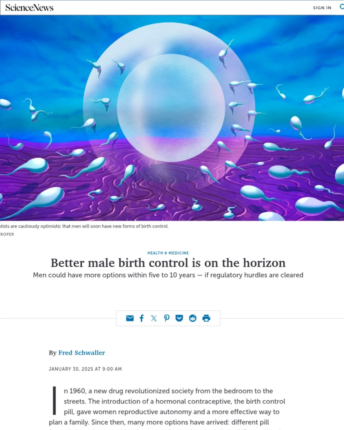 Get the scoop on our progress with #malecontraception, from the hormonal gel to reversible vasectomy, in @sciencenewsmagazine.
https://www.sciencenews.org/article/male-birth-control-contraceptive-sperm