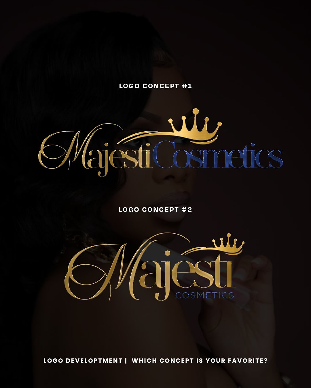 Logo Development for Majesti Cosmetics 👑✨
Which concept is your favorite—#1 or #2? 👀 Drop your thoughts in the comments!
Branding is deeper than just a cute logo—it’s the identity of your business. Your logo should instantly tell people who you are, what you stand for, and leave a lasting impression. Every font, color, and detail matters!
Y’all know I love making brands stand out, so let’s talk—does your logo reflect your brand’s essence? If not, let’s work! 👏🏾✨
DM me or visit www.anayamichelle.com to level up your brand visuals! 💕