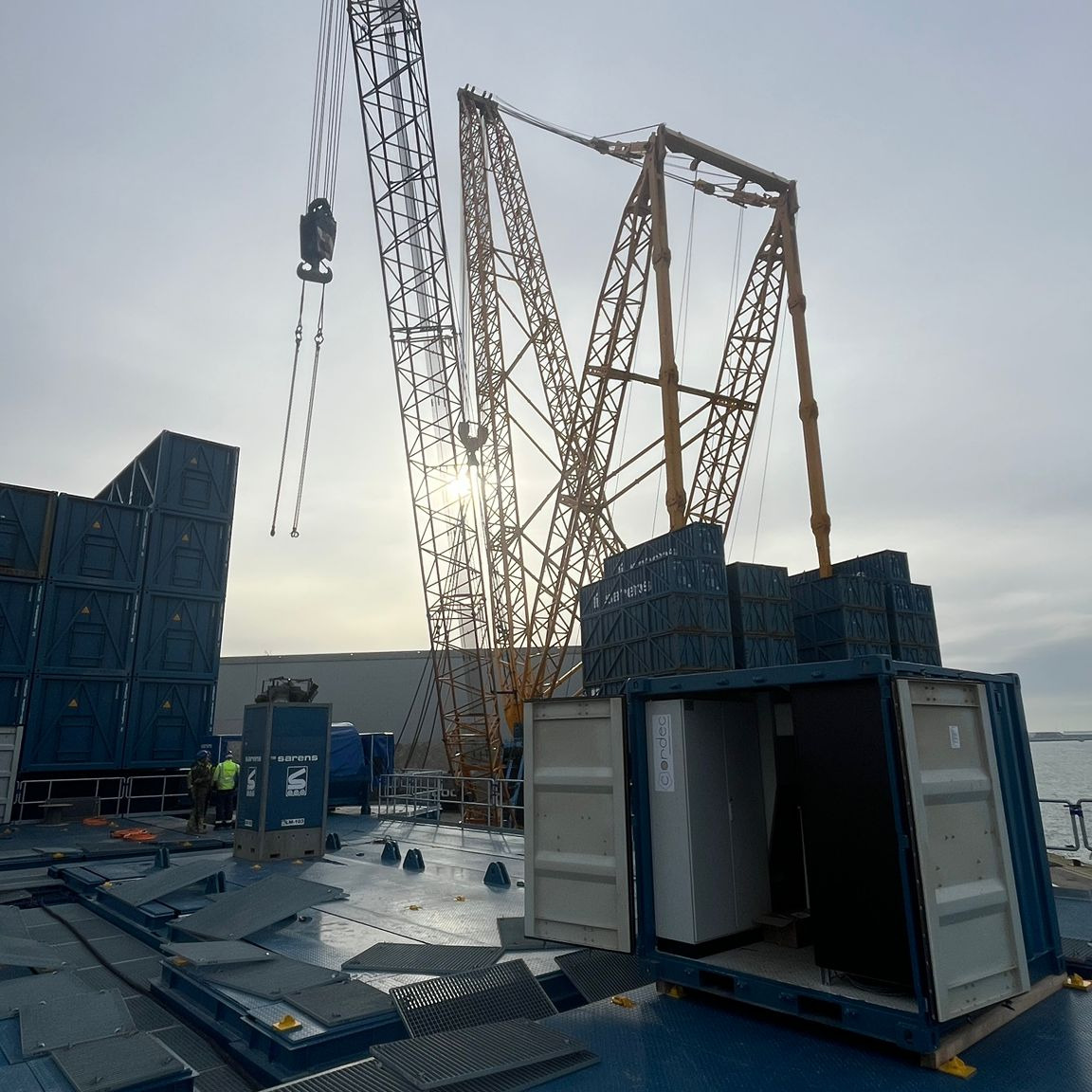 Cordec is so proud to work for @sarensofficial, we made this custom build BPC container for powering the control system of their new SGC-170 Green Crane