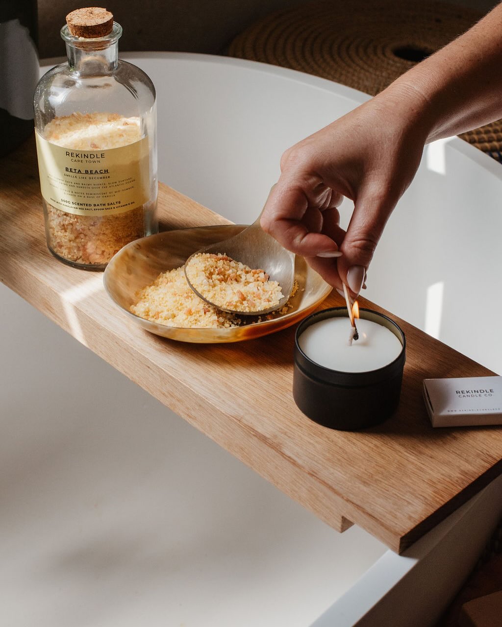 INTRODUCING REKINDLE | BATH & BODY RANGE
After months of trials and testing, we are absolutely thrilled to finally be launching our long awaited Bath & Body range.
Soaps, body washes, lotions, scrubs and salts, all in the signature fragrances you know and love, and the quality we pride ourselves on.
We absolutely LOVE the final product, and can’t wait for you to fall in love too. Available now on our website xx
Photos by the brilliant and talented @robynchloe_photography