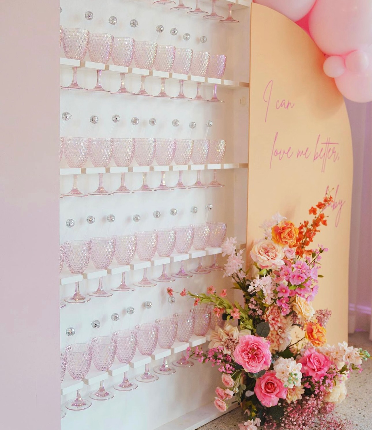 Yes, you can definitely buy yourself flowers, but donโt forget the champagne wall for your Galentineโs celebration! ๐๐ฅ๐น