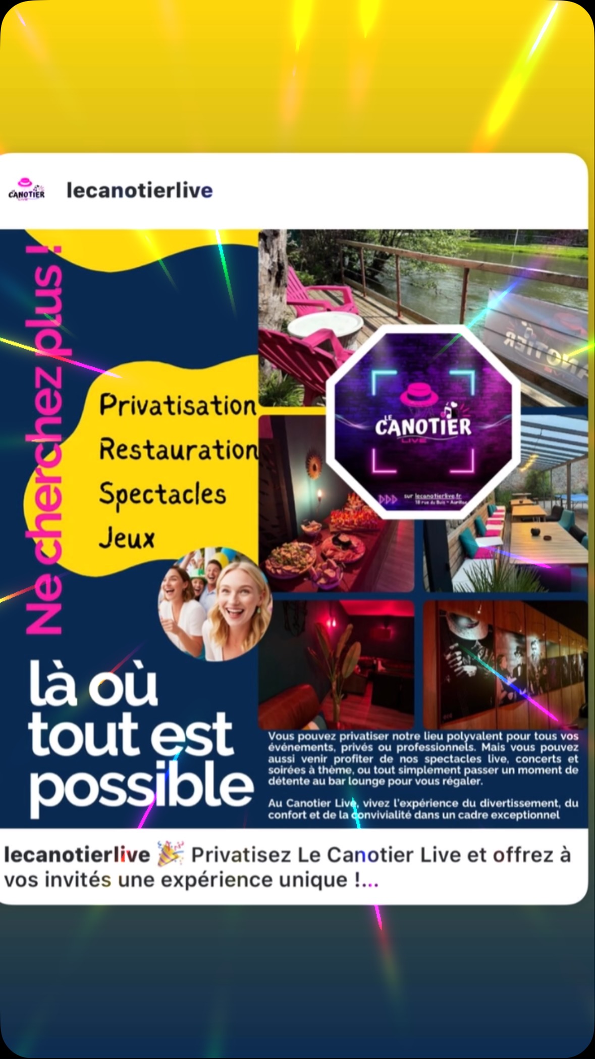 Le lieu de tous les possible @lecanotierlive #aurillac #lecanotierlive #cocktails #musique #afterwork #spectacles #tapas