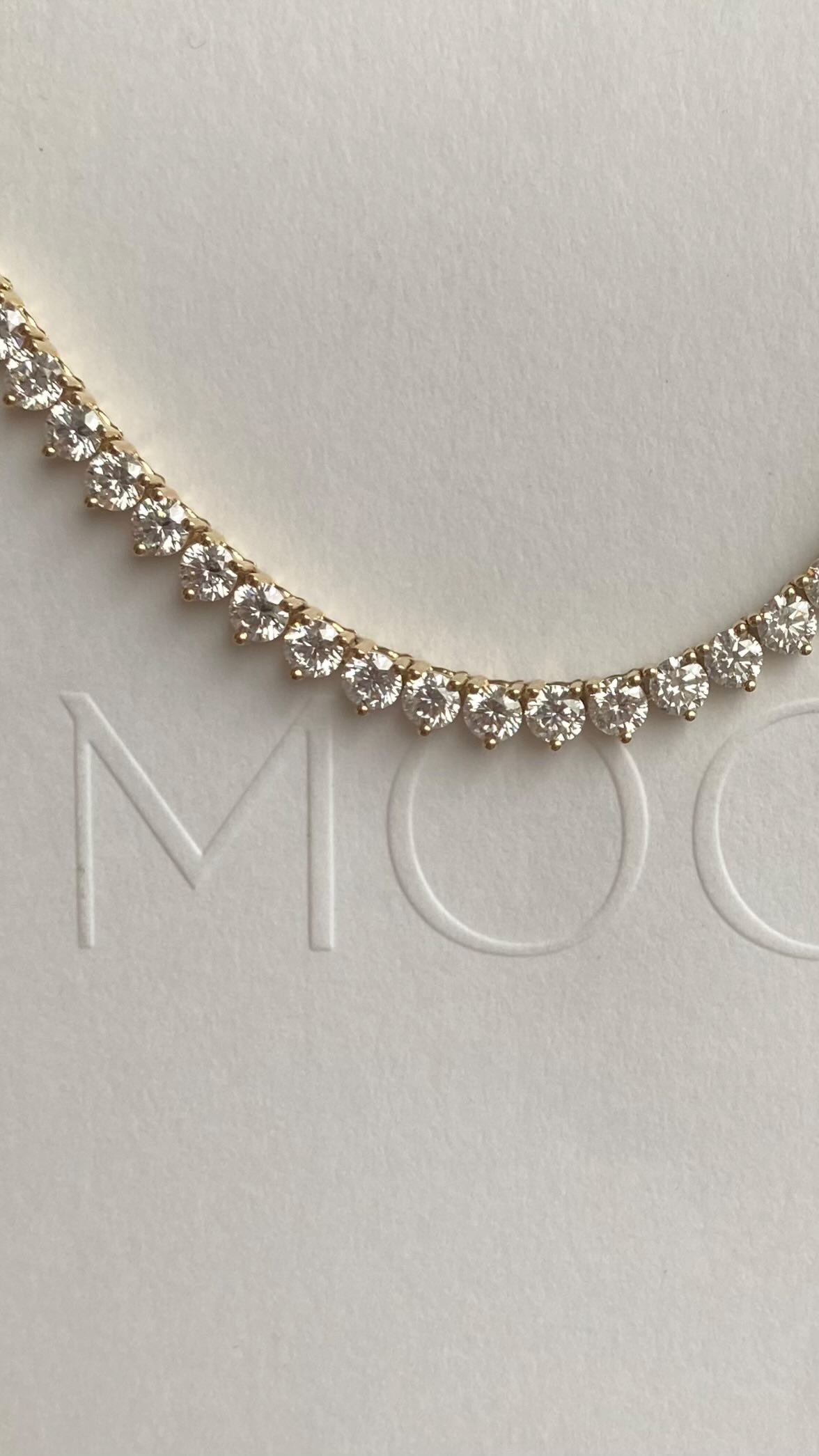 Shine baby, shine ✨
This necklace was created for someone very special🤍
If you would like to design a bespoke piece, please reach out to us.
#tennisnecklace #selflove #gold #joy #necklace #necklaceoftheday #