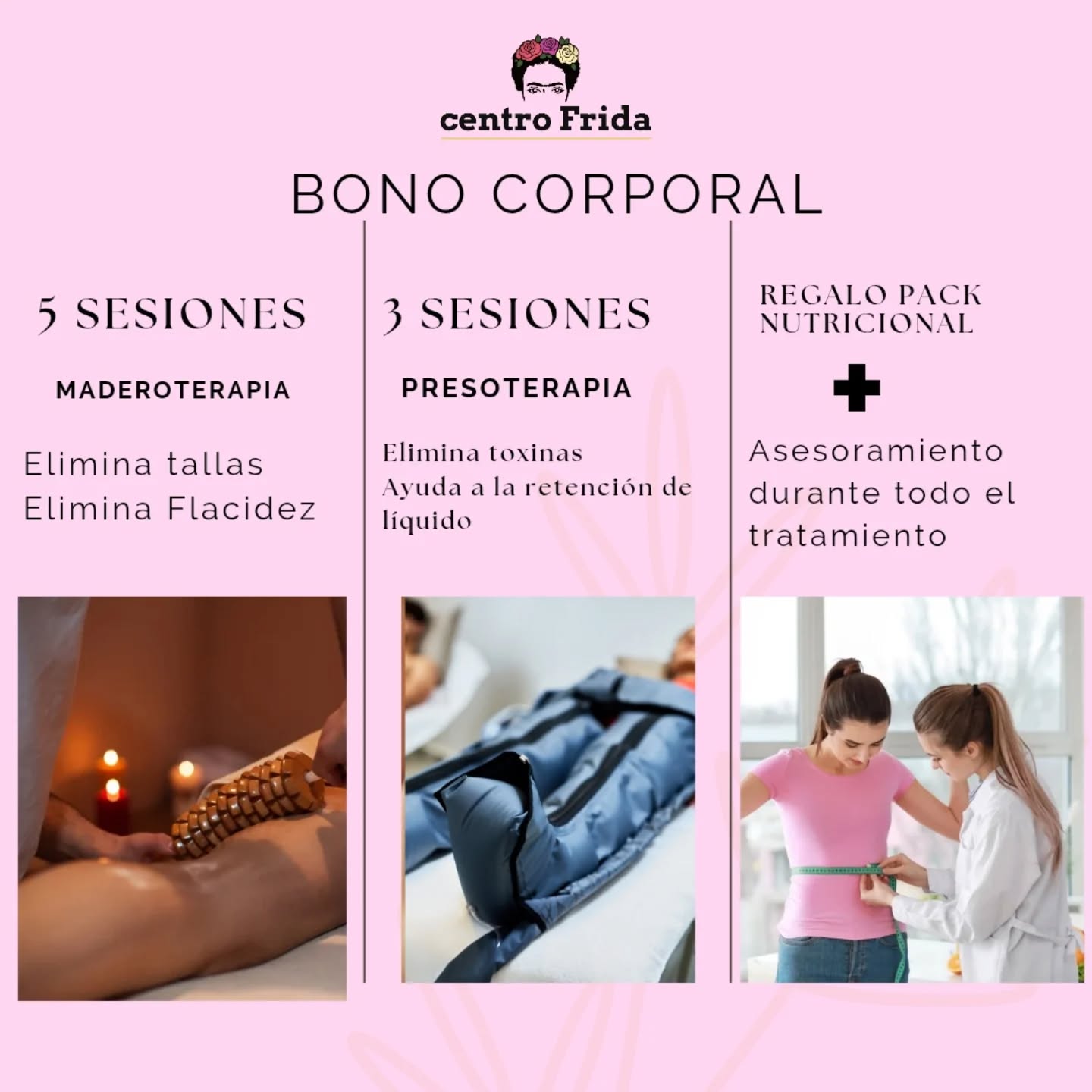 ✅️ Bono 5 sesiones de madero terapia
✅️ Bono 3 sesiones de preso terapia
✅️ Asesoramiento nutricional durante todo el tratamiento
🎁 Regalo especial: Pack desinflamatorios
✨️ La combinación perfecta para activar la circulación, reducir la retención de líquidos
#retenciondeliquidos #celulitis #flacidez #perdidadepeso #celulitis #maderoterapia #presoterapia #madrid