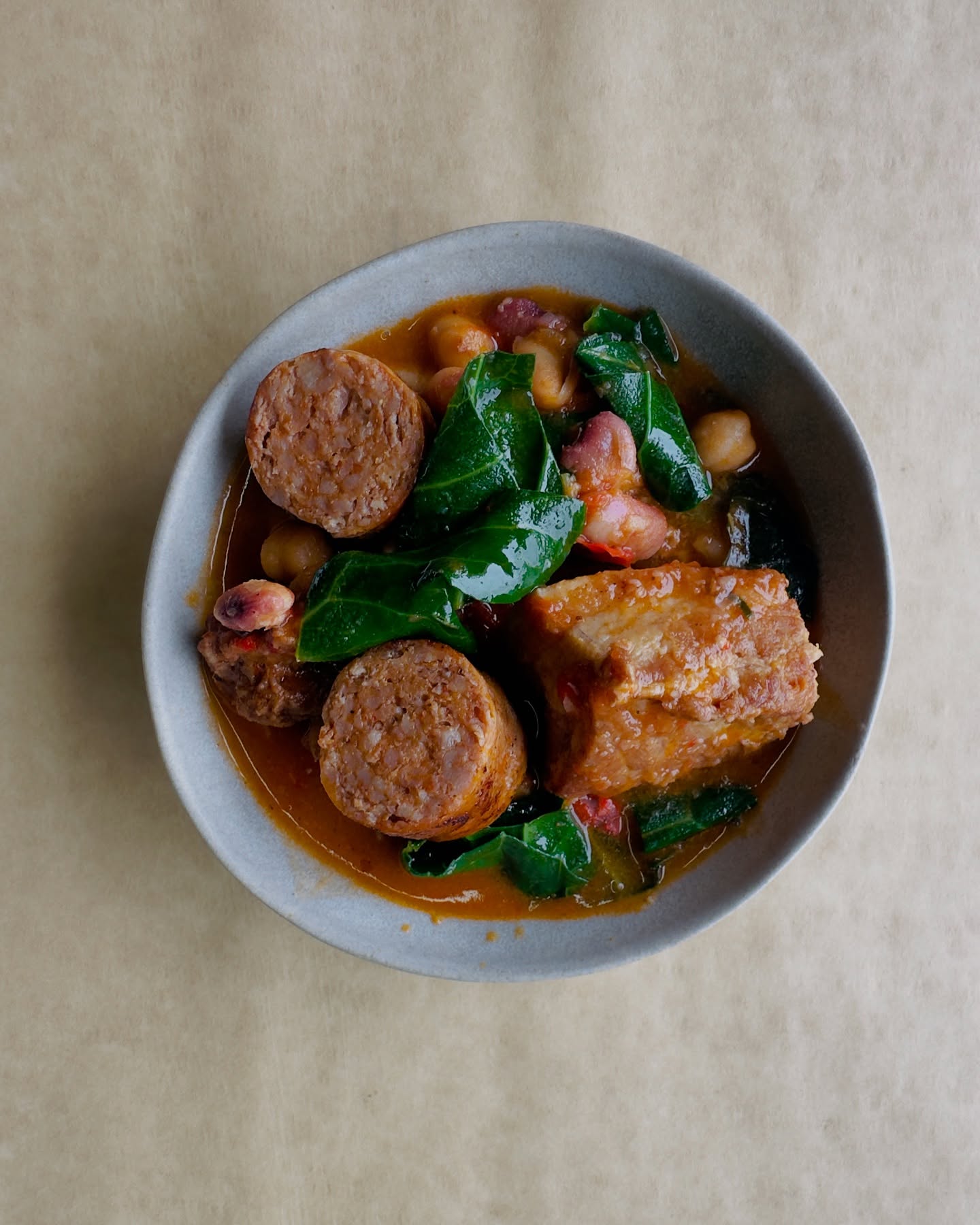 Pork and beans just belong together. Try this new untraditional recipe out with our Spanish chorizo. Head to our cookbook page on our website and get inspired!#porkandbeans #eatlocal #cookathomeeveryday #stopeatingout