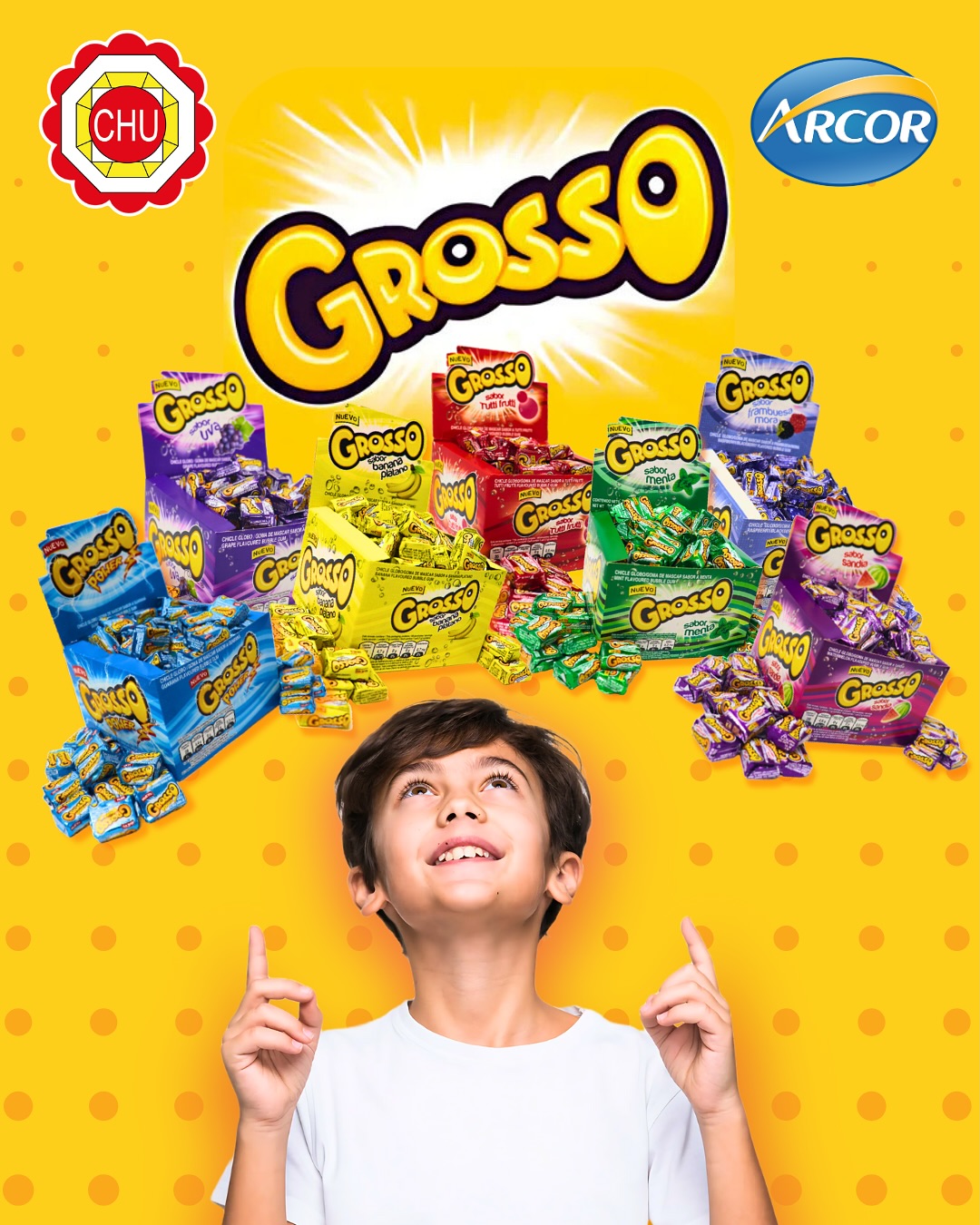 💥 ¡Más sabor, más diversión! 💥 Los chicles Grosso de Arcor llegan con una explosión de sabor 🙌 y gran variedad 🤩, perfectos para ofrecer algo diferente y refrescante. 🍉🍓🍇
🛒 Una opción ideal para tu negocio, con una presentación llamativa ‼️ que atraerá a todos. ¡No te quedes sin ellos! ✨
📲 Contáctanos y descubre cómo adquirir este y más productos.
#ciahauniversal #arcor #grosso #chicles#golosinas #importación #exportación #ventas