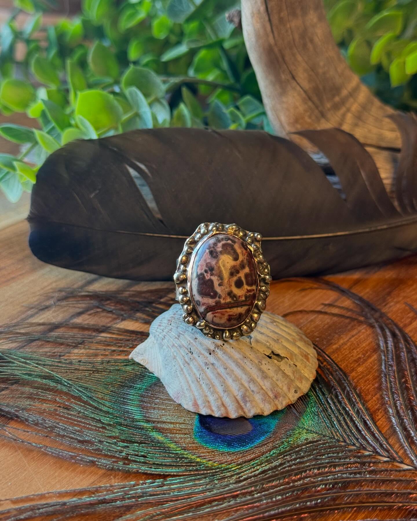 Leopard Skin Jasper • Silver with Copper & Brass • Size 10.5
#metalsmith #art #artist #handmade #silverjewelry #silverring #smallbusiness