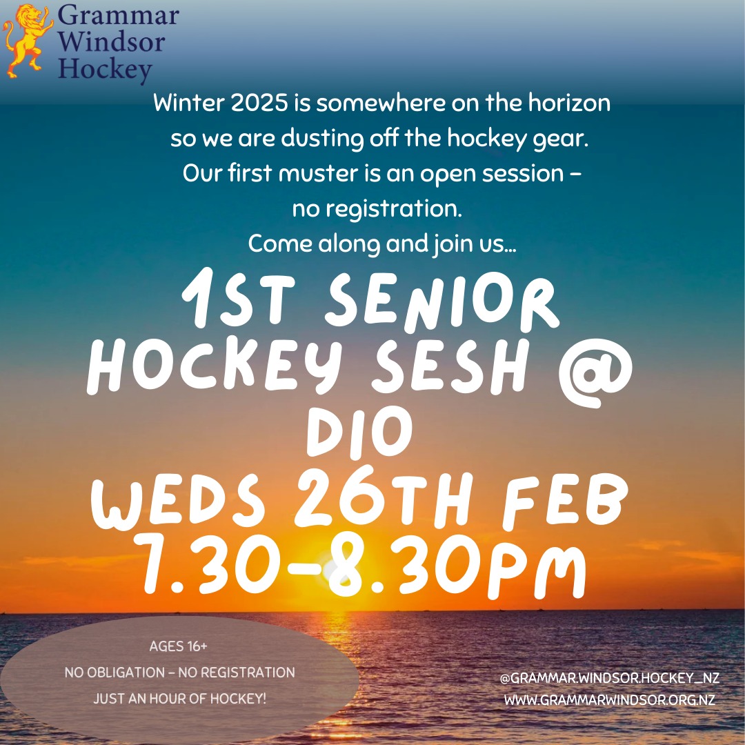 Wednesday 26 February! Mark the diary and come along to our first hockey-jog of the season.
All welcome not registration required - this session is for any player 16yrs and older. It is designed for our senior club players but we welcome any older youth players too. The more the merrier🔥🏑🦁🍊🥵 #hockeylife #auckland