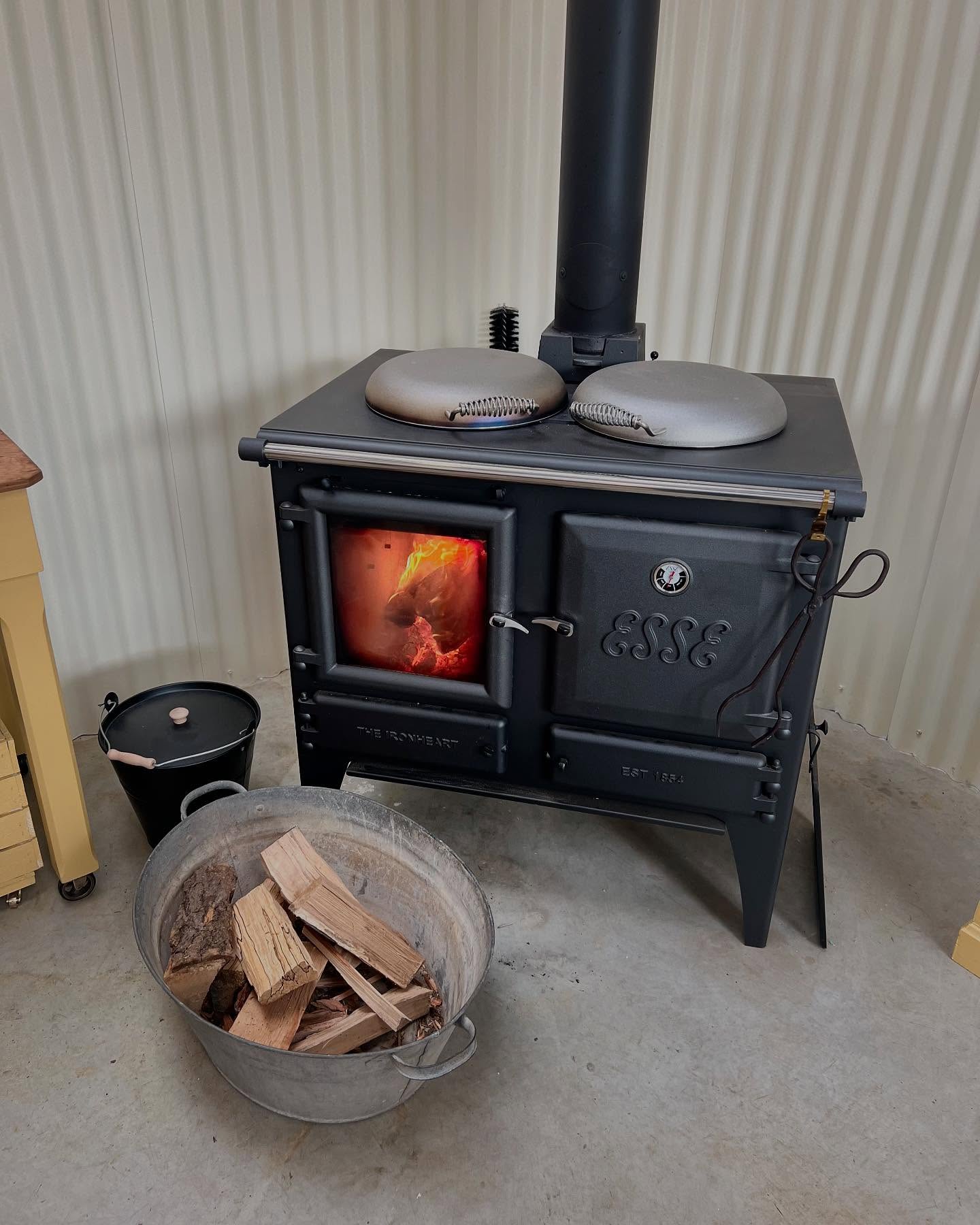 And she’s in! Our Esse is keeping our light, airy space (and us) toasty while we get everything ready for the ‘Grand Opening!’…
.
Thank you for making it look easy Rozi and Charlie, see you for round 2 😊www.winchesterlogburnerinstallations.co.uk