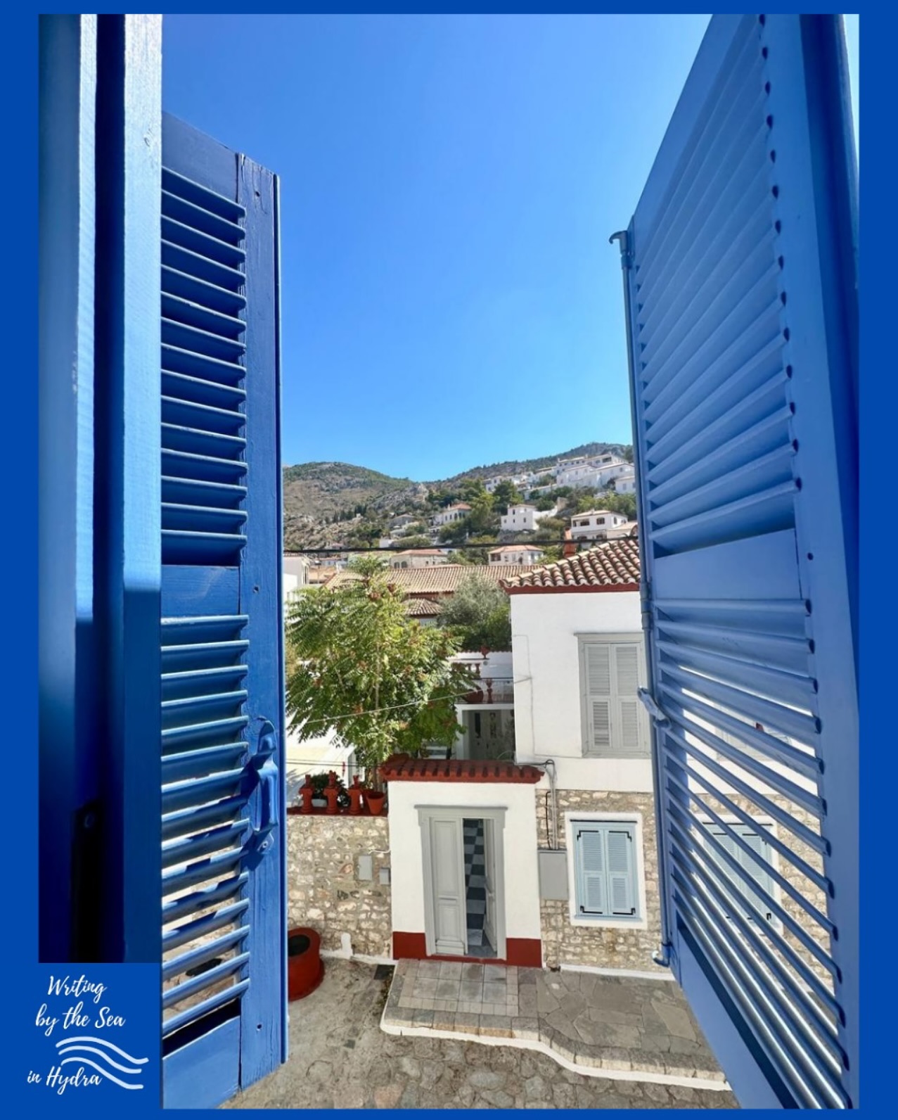 One of life’s little pleasures … throwing open the blue shutters on a Greek Island morning
#hydra
#hydragreece
#blue
#blueshutters
#greekisland
#writingretreat
#writing
#writerscommunity
#writersofinstagram
#writeapoem
#booklovers
#writeabook
#writeyourbook
#writeyourstory
#memoir
#hydrawriters
#hydrawriterslonggone