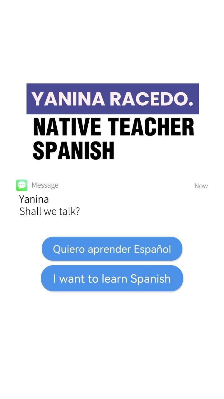 Spanish classes with cognitive focus | www.yaninaracedo.com
#spanishlessons #language #clasesdeespañol #clases #español