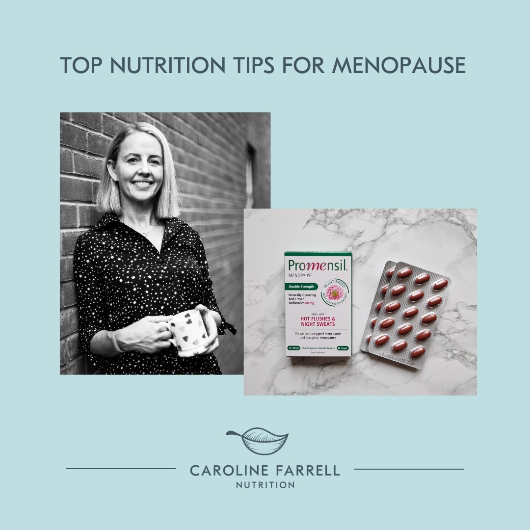 🌱 TOP NUTRITION TIPS FOR MENOPAUSE 🌱
Declining oestrogen during perimenopause and menopause can bring changes to our bodies. Here are some of my top tips to help manage symptoms and support long-term health:
💪 Eat Protein for Muscle Mass
Protein is crucial for maintaining muscle mass, which naturally declines during perimenopause. Sources include plant-based options like tofu, tempeh, pulses, and nuts, as well as animal sources like chicken, turkey, eggs, and Greek yoghurt.
🦴 Bone-Building Nutrients
Declining oestrogen can speed up bone loss. Ensure you’re getting enough calcium-rich foods like leafy greens, chickpeas, sesame seeds, and almonds. I also recommend Vitamin D with K2 supplements to help your body absorb calcium.
🦠 Support Your Gut Microbiome
Gut health is closely linked to hormone balance. Fermented foods like kimchi, sauerkraut, kefir, and kombucha are excellent for supporting your microbiome.
🫘 Try Phytoestrogens
Phytoestrogens are plant compounds that mimic oestrogen in your body. These can help alleviate symptoms like hot flushes and night sweats. Foods rich in phytoestrogens include:
• Soya Products: Tofu, tempeh, edamame (contain Daidzein and Genistein)
• Seeds: Flaxseeds and sesame seeds (contain Lignans)
• Legumes: Lentils, chickpeas (contain Coumestans)
Some people find it challenging to consume enough phytoestrogens regularly. That’s why I often recommend promensiluk Double Strength. Promensil’s red clover extract contains four types of isoflavones—Biochanin A, Formononetin, and Daidzein—which may help reduce hot flushes and night sweats 🌙
As always, consult your healthcare provider before adding any supplements to your routine! ✔️
#PromensilUK #HotFlushes #NightSweats #MenopauseSupport #Menopause #PerimenopausePower #PerimenopauseSupport #PerimenopauseRelief #MenopauseAwareness #paidpartnership