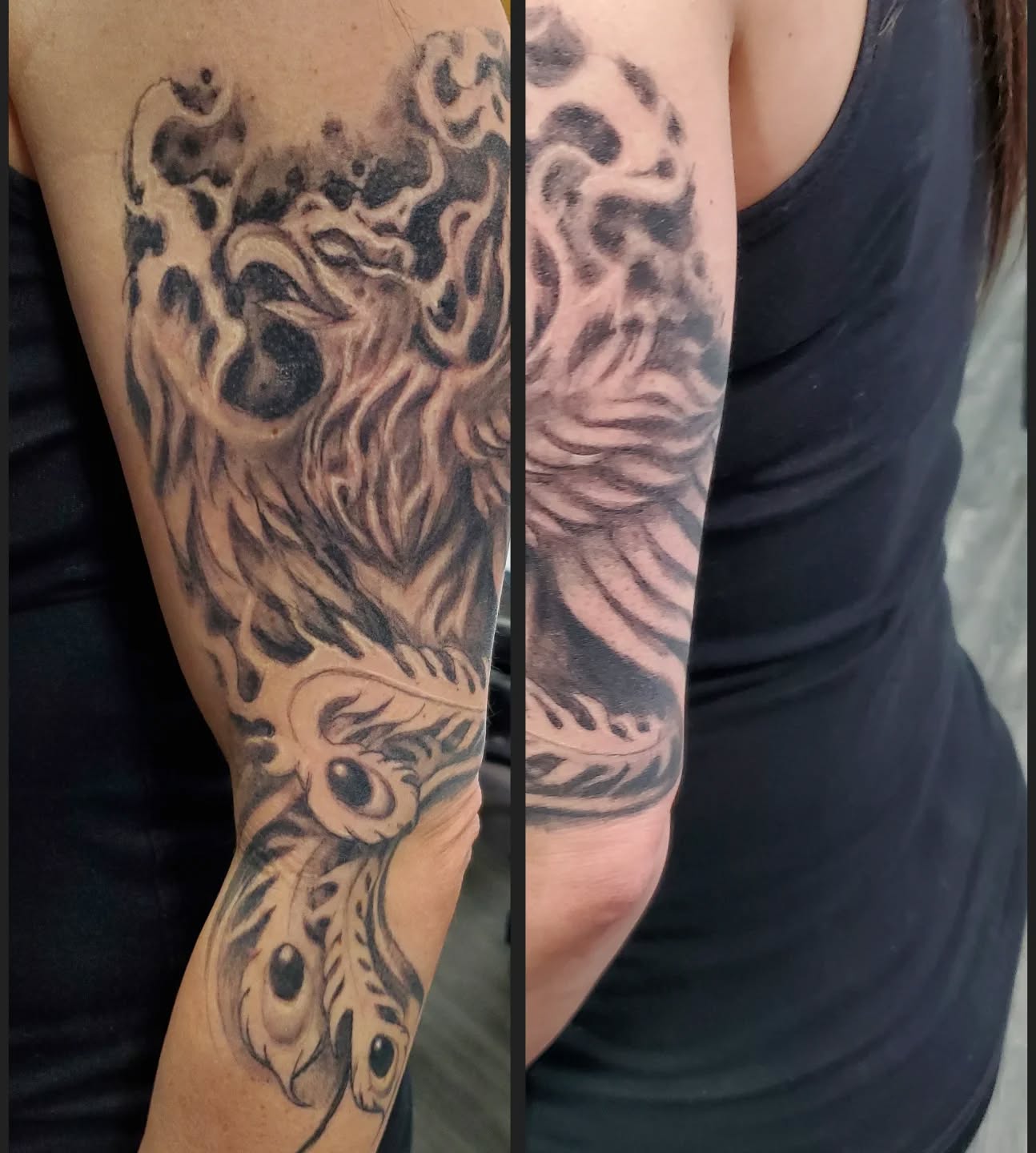 Healed work by @jeffcooktattoos
#healedtattoo #healedwork #phoenixtattoo