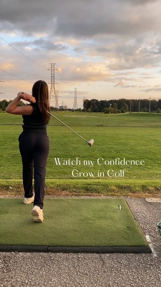 I started golf in 2024, & looking forward to more progress this year 🥰 It's been healing having hobbies outside of my life consumed with the arts. #beginnergolfer #adulthobbies