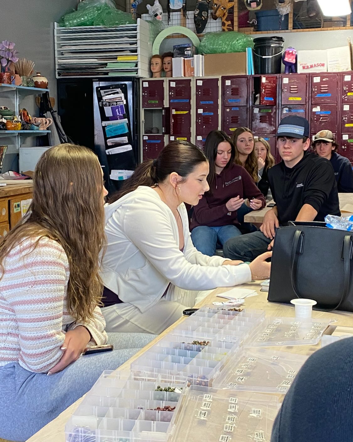 We had a great group today for our February NorahBeads meet up at NCUHS. Special thank you to Adrienne, @adriennecosta_ for sharing her experiences with us and how she has worked and continues to work through her mental health journey. Sharing our stories is such a vulnerable and meaningful gift. It connects us and shows us that no one is alone. We all can play a role in normalizing conversations around mental health. #youarenotalone #988 #mentalhealthmatters