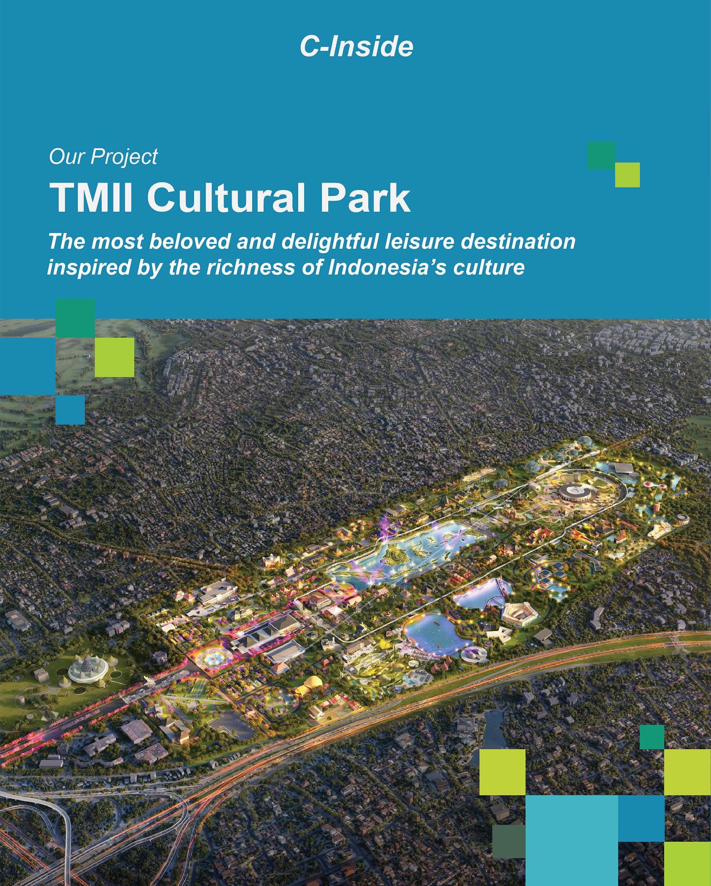 Refining the Future of TMII Cultural Park! ✨🏛️
Citavis is excited to be entrusted with the Masterplan Refinement for TMII Cultural Park, supporting Taman Mini Indonesia Indah in enhancing Indonesia’s most beloved cultural destination. 🌏🎭
Guided by the vision of “The Most Beloved and Delightful Leisure Destination Inspired by the Richness of Indonesia’s Culture,” this transformation brings a thematic full-day, non-stop experience.
#Citavis #TMIICulturalPark