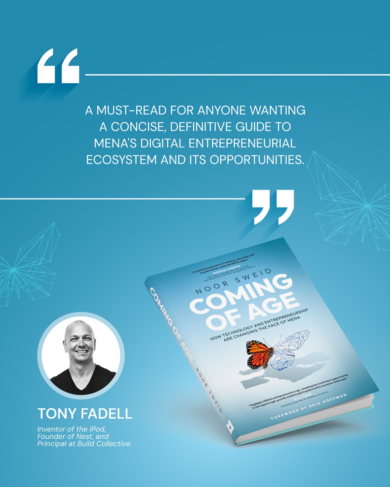 Honored to have the support of the legendary @tfadell on ‘Coming of Age!’