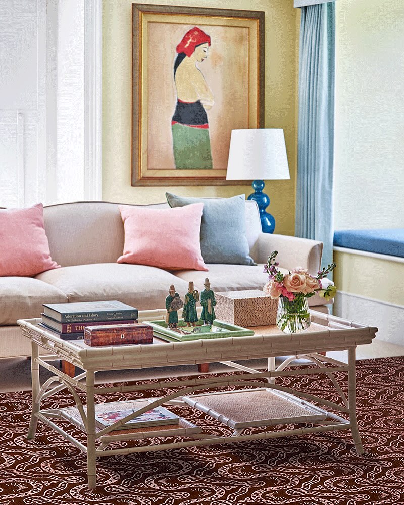 I have just worked with @linwood_fabric on my latest project, the fabrics and company is dreamy, I’m really excited to see this collab with @amykentrugs #interiors #colloboration