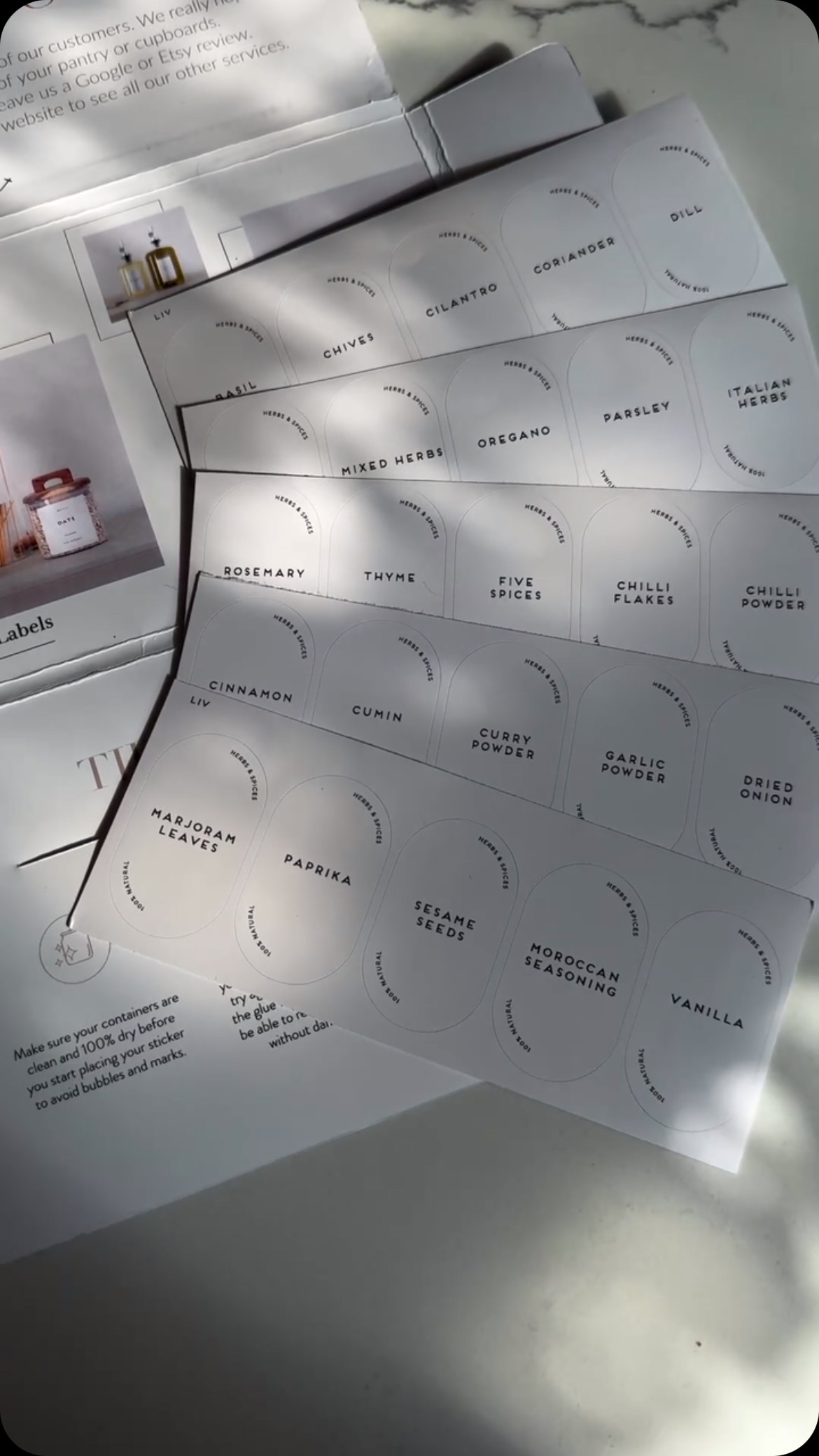 Our personalised waterproof labels are everything you need for effortless organization! 🤩 —designed just for YOU! 🤍
✔️Send us your list – We print exactly what you need!
✔️Any size, any shape – Fully customised to fit your style.
✔️100% waterproof & durable – Perfect for jars, bottles, and more! They will stay perfect for years.
📦 Ready to get your custom labels? Drop us a DM or visit our website to order! ✨
#CustomLabels #PantryGoals #WaterproofLabels #HomeOrganization #LabelLovers