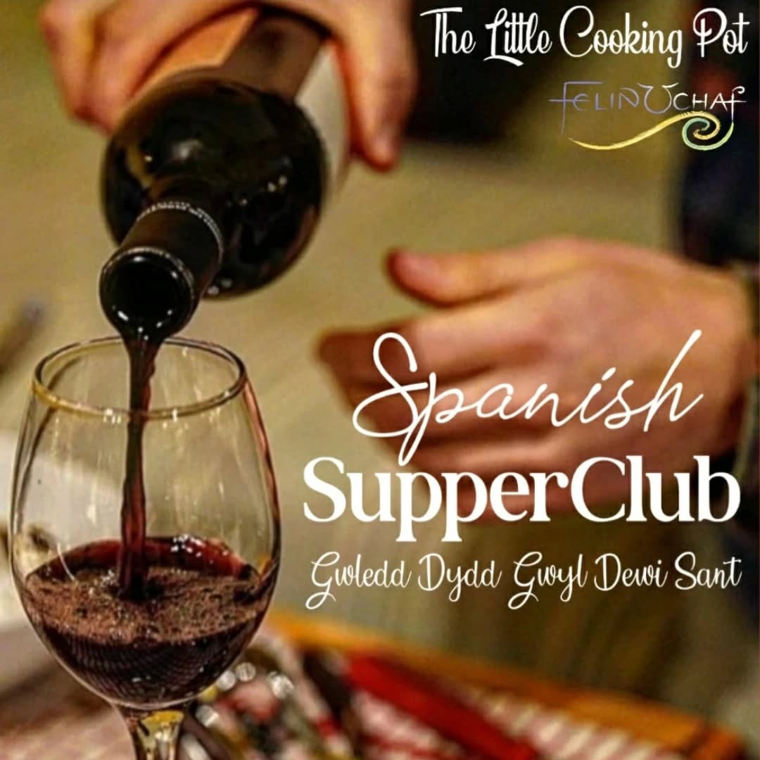 After a winter in the Sierra de Mariola, with their Spanish family, Aitana & Sarah return to Pen Llyn, with their backpacks full of local honey, nuts, pulses, herbs & olive oil and lots of excitement to share with them all with you. On the night of ‘the Feast of St. David’, you are warmly invited to join us around the table for an evening filled with Spanish sunshine and perhaps a story or two, woven through the courses.
Tickets are £35 for a four course meal. There’ll be biodynamic wines for sale by the glass or bottle or BYOB (with a £4 corkage per person). Come and have a drink from 6.30pm, we begin to serve the meal around 7pm. Tickets have been selling like hotcakes, so snap yours up, if you’re free and fancy joining us. We’ll be so happy to see you and welcome the return of spring together. As always, please let us know any dietary requirements upon booking.
Ticket link on our profile.
...
Ar ôl gaeaf yn y Sierra de Mariola, gyda’u teulu Sbaenaidd, mae Aitana a Sarah yn dychwelyd yn ôl i Ben Llyn, gyda’u bagiau'n llawn mêl lleol, cnau, codlysiau, pherlysiau a llawer o gyffro i’w rannu gyda chi i gyd. Ar noson ‘Gwledd Dewi Sant’, rydym yn rhoi croeso cynner i chi ymuno â ni o amgylch y bwrdd am noson llawn heulwen Sbaenaidd ac efallai stori neu ddwy, wedi’u plethu drwy’r prydau.
Mae'r tocynnau yn £35 am bryd o bedwar cwrs. Bydd gwinoedd biodynamig ar werth ~ y gwydr neu’r botel ~ neu BYOB (gyda 'corkage' o £4 y pen). Dewch i gael diod o 6.30yh, byddwn yn dechrau gweini'r pryd cyntaf ogwmpas 7yh. Mae tocynnau wedi bod yn gwerthu'n gyflym, felly bachwch eich rhai chi os ydych chi awydd ymuno â ni. Byddwn mor falch o'ch gweld a chroesawu dychweliad y gwanwyn gyda'n gilydd. Fel yr arfer, rhowch wybod i ni am unrhyw ofynion diet wrth archebu eich tocynnau.
Dolen i brynnu tocynnau ar ein proffil.