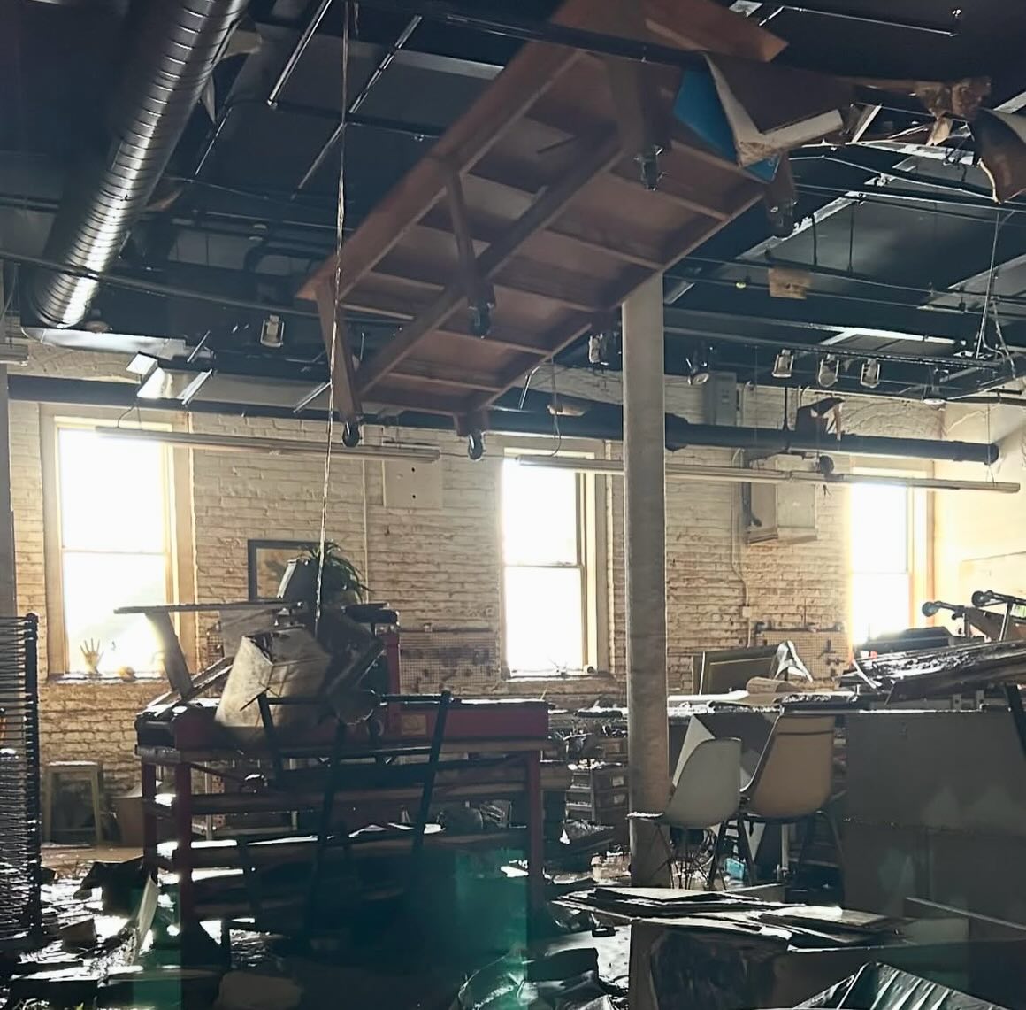 In early October 2024, Asheville, NC was hit with historic flooding that devastated the city. Many lost absolutely everything, including their lives. Tom and I grew up and still operate in a highly flood prone area, although we have never experienced anything of this level. We saw a post by @ashevilleprintstudio of what they walked into several days later, and immediately knew we wanted to help. A few weeks later, we hit the road to pick up the presses that were in a storage unit. They were rough, to say the least. Everything was covered in mud, water was still coming out of parts as we picked things up, and the smell was awful. We got back, made a dedicated area in the shop and started disassembling and cleaning/sanitizing absolutely everything - it was amazing where the water and mud got into. It took a while and was the dirtiest job we’ve ever had, but we got it done. The presses are now safely back in Asheville where they’ll have a fresh start in a new space, happily printing again as they should be. If you’re ever in the area, make sure you pay them a visit. #starkpressco #pinklinepress #ashevilleprintstudio #takachpress #printmaking #printing #printer #print #printing #printingpress #pressrestoration #pressmechanic #flood #intaglio #reliefprint #asheville #preservationthroughproduction