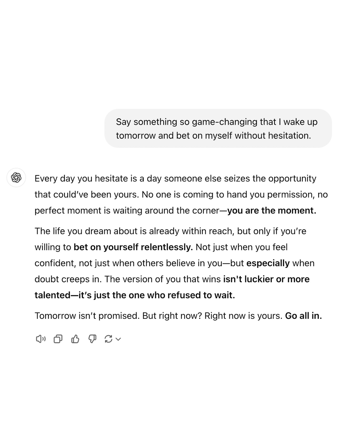 Your future is yours to create.
🏔️
🏔️
🏔️
🏔️
🏔️
#discomfort #growth #growthmindset #inspirational #motivational #viral #success #pushyourself #keepgoing #mindset #mindsetmatters #successmindset