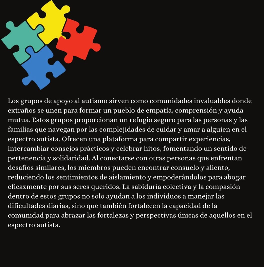 La fundacion de nuestros groups de apoyo