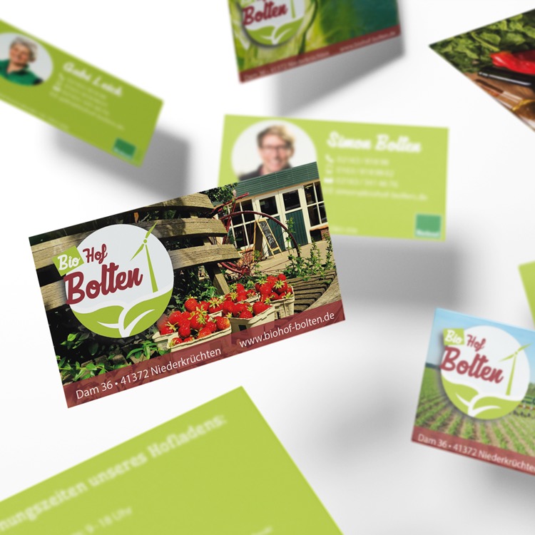 Layout Visitenkarten @biolandhofbolten