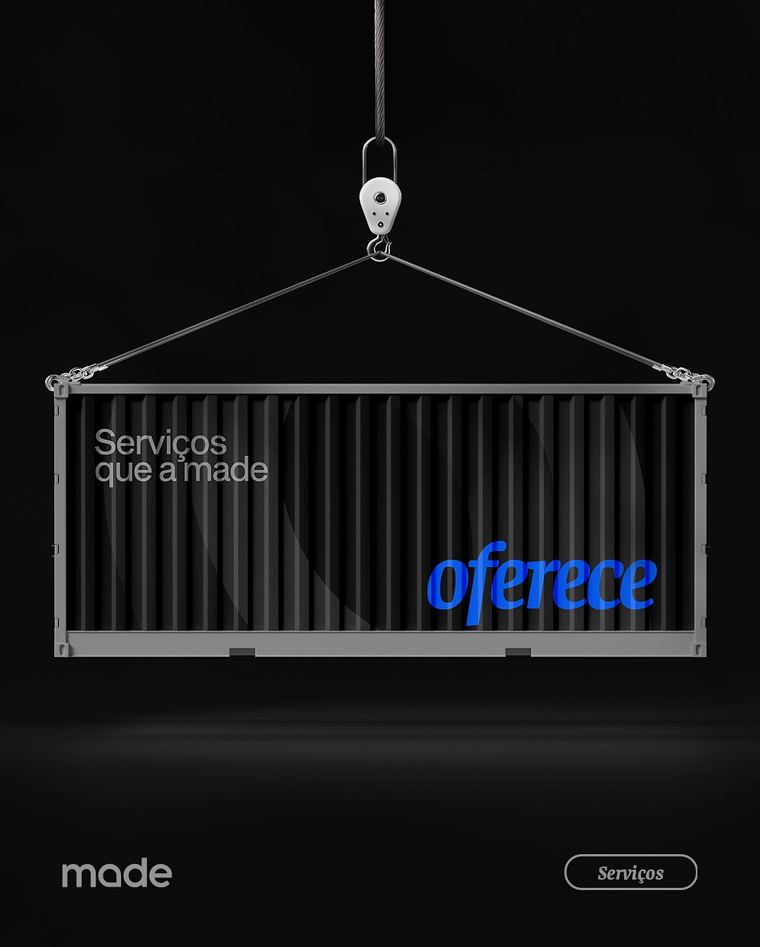 Por trás de cada grande marca, existe estratégia, design e conteúdo que fazem a diferença. E é exatamente isso que entregamos.
-> Identidade Visual – Mais do que um logo, criamos marcas com propósito, que se conectam e se destacam.
-> Social Media – Conteúdos estratégicos que atraem, engajam e posicionam sua empresa no digital.
-> Audiovisual – Vídeos e fotos que contam histórias, despertam emoções e elevam a percepção da sua marca.
-> Design – Comunicação visual pensada para impactar e gerar resultados reais.
Quer transformar sua presença no mercado? A Made faz acontecer. 🚀