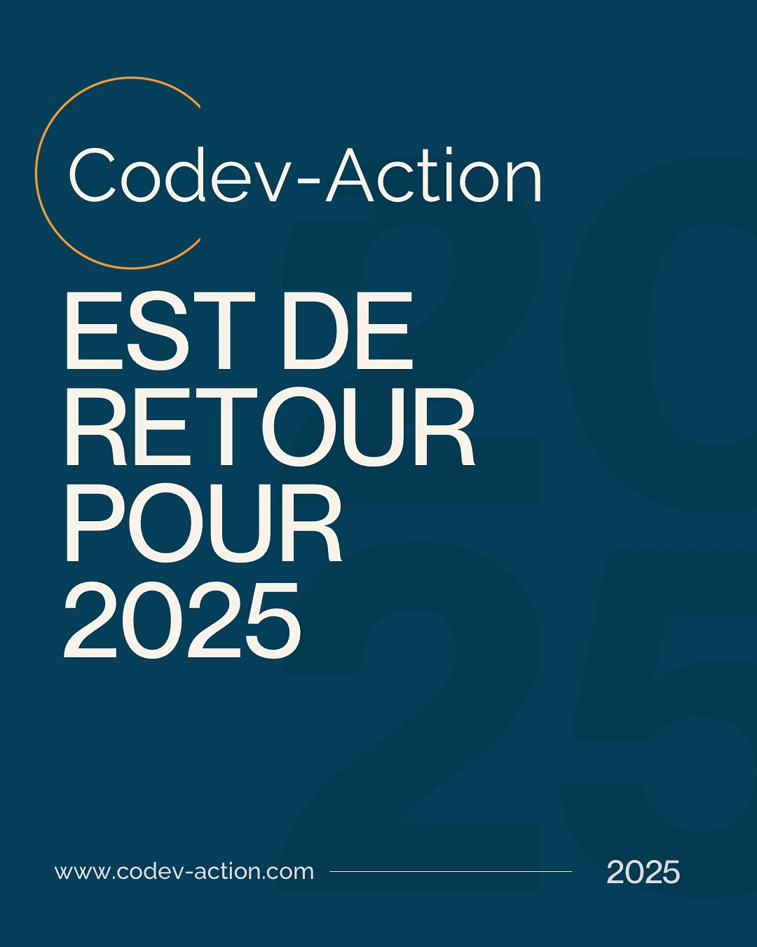 🌟Nous sommes de retour pour 2025 ! 🌟
Après une année 2024 remplie de projets stimulants, l’équipe revient en force pour la nouvelle année ! Nous débuterons 2025 avec une énergie renouvelée et des idées prometteuses. Chez Codev-Action, nous sommes prêt.e.s à relever de nouveaux défis, inspirés par les progrès réalisés l’an dernier et motivés par les nouvelles opportunités qui s’offrent à nous.
#ÉquipeDeRecherche #nouvelleannée #innovation #2025 #CodevAction