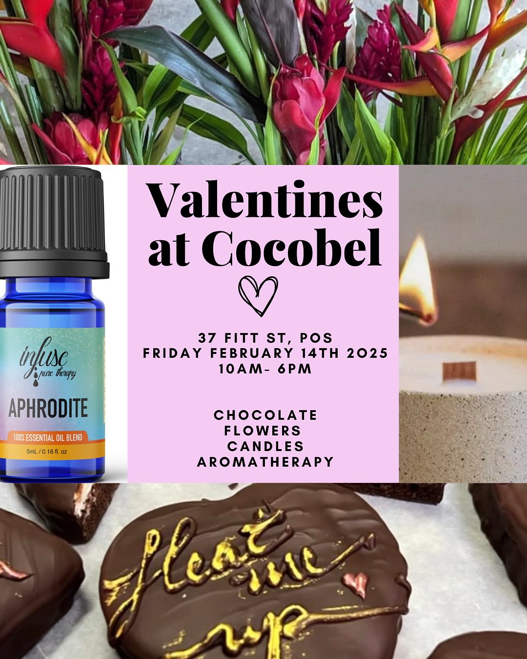 Love Boxes Ready 💌🍫💐🕯️🔥 Send to the person you this from 🏹 Or pre- order now, don’t wait til last minute like last year, you know who you are. Limited stocks. Thoughtfully curated for every budget.
Not limited to a partner, a lovely gift for mum, tantie, granny, best friend or for yourself.
See you next Friday , a one stop love shop👋 @wasamakipermaculture and @infusepuretherapy will be present in store with lots of flowers and essential oil blends to choose from. And @ediblesweetheart ceramic candles with a forest scent made by @acacialifes .Then lots of @cocobelchocolate to choose from.
Call/ WhatsApp Suz +1 (868) 685-8772
Email wasamakiproducts@gmail.com