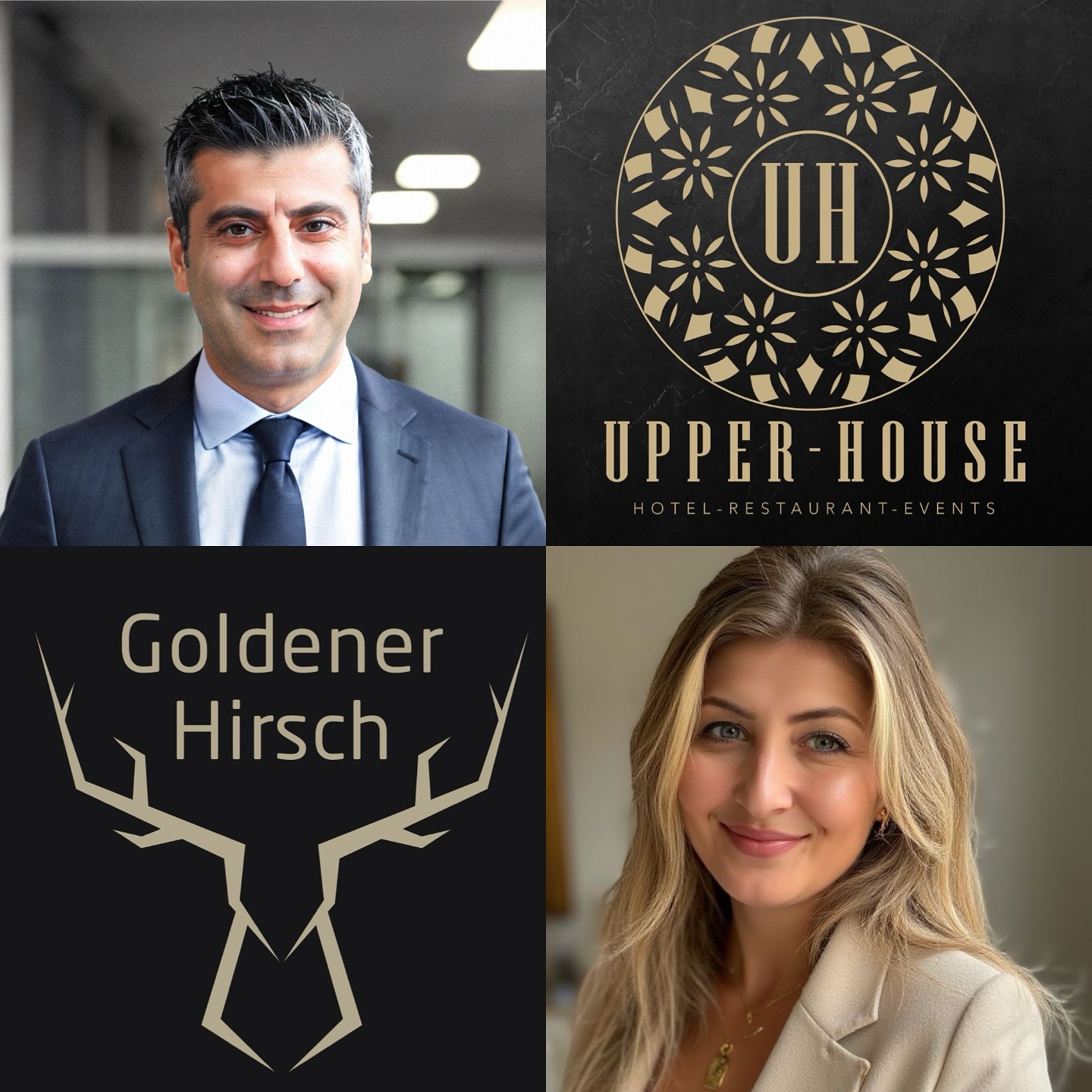 Ein Jahr Upper House – Zeit für eine Vorstellung!
Seit einem Jahr stehen das Upper House Hotel & Event und das Restaurant Goldener Hirsch für besondere Erlebnisse – mit Herz und Leidenschaft geführt von Serhat und Merve Tunc.
Serhat Tunc bringt über 20 Jahre Erfahrung in der gehobenen Gastronomie mit, darunter als Food & Beverage Manager der renommierten The Marmara Hotels. Merve Tunc, ausgebildete Reiseverkehrskauffrau, sammelte internationale Erfahrung in der Betreuung anspruchsvoller Gäste, insbesondere im Golfreisetourismus.
Als Eltern von drei Kindern vereinen sie Professionalität und Herzlichkeit – ihr Ziel: unvergessliche Feste, kulinarische Highlights und eine Atmosphäre, in der sich jeder willkommen fühlt.