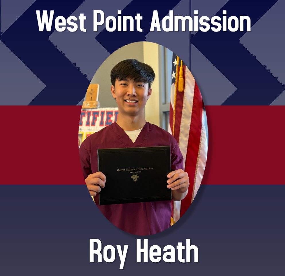 Congrats to senior Roy Heath, the first ever MMACHS grad to earn admission to West Point! Read about Roy in the link in our stories or at mmachs.org