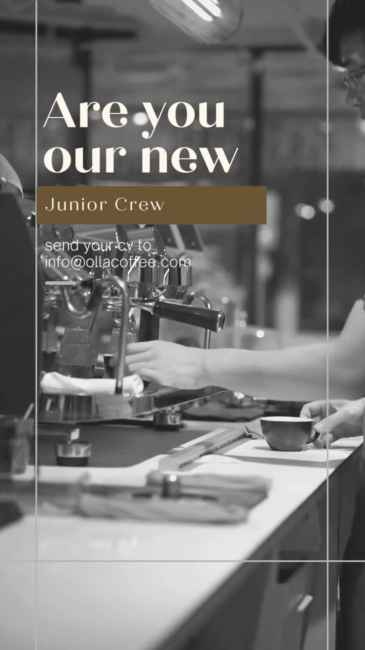 Join us as our Junior Café Crew Member! In this role you will love café vibes and creating great memories for our guests.
What you’ll do:
🤝 create specialty coffee experience with us
🥪 Assist with food prep and drinks with us
🧹 collaborative stewardship in creating a clean and cozy environment
We’re looking for:
🌟 Weekend warriors (weekend availability is a must!)
😊 Good communicator with positive vibes and attitude
📚 No experience? No problem— your attitude determines your altitude. Show us your commitment to learn and improve both personally and professionally. Only Skies the limit.
Ready to grow and nurture with us? DM us or email your cv to us at info@ollacoffee.com today! 💌
Together we can make every OLLA experience a better one.