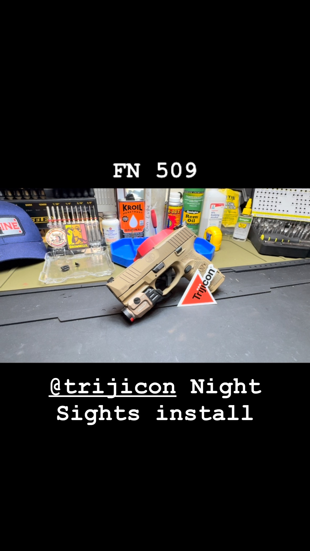 FN 509 9mm Tijicon Night Sights Install