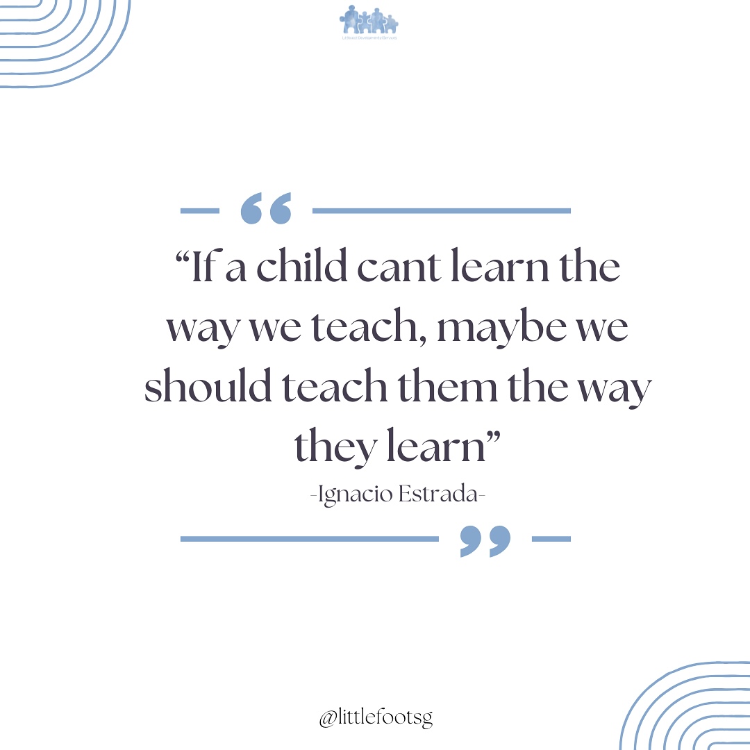 At Littlefoot, we believe in meeting every child where they are and helping them grow in their own unique way! 💙 Our programs are designed to support and empower children by embracing their individual learning styles.
Join us in creating a world where every child has the opportunity to thrive!
#littlefootsg #earlyintervention #schoolreadiness #aba