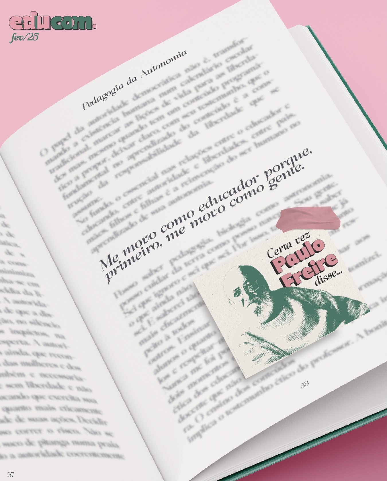 Nessa volta às aulas, desejamos a todos uma jornada repleta de aprendizado e dedicação. E, assim como diz Paulo Freire, que possamos também ser um pouco educadores comunicativos.
#PauloOnceSaid #educomunicação #ufu